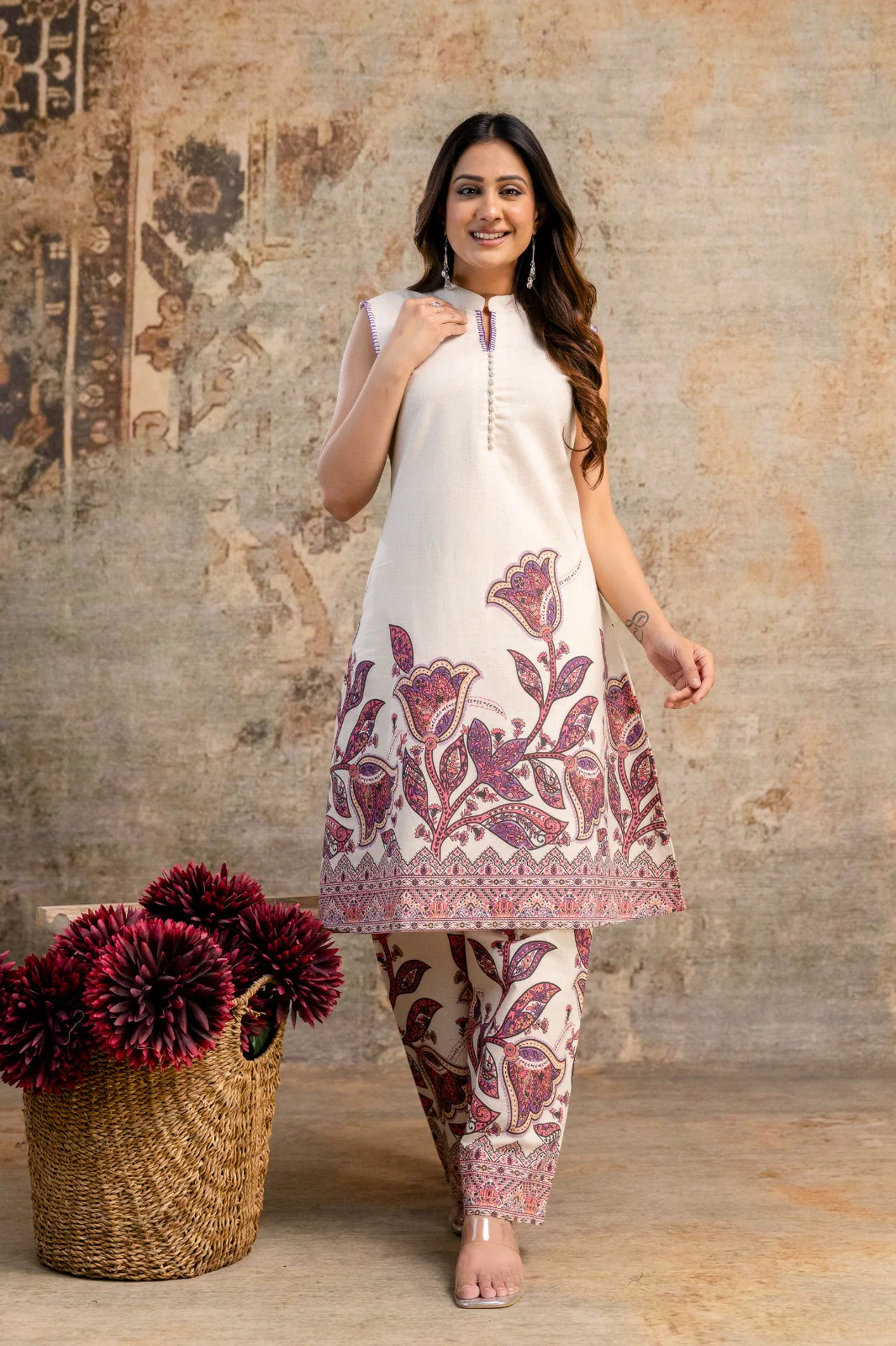 Hardik Dewdrop Cotton Kurta pants set - Image 4