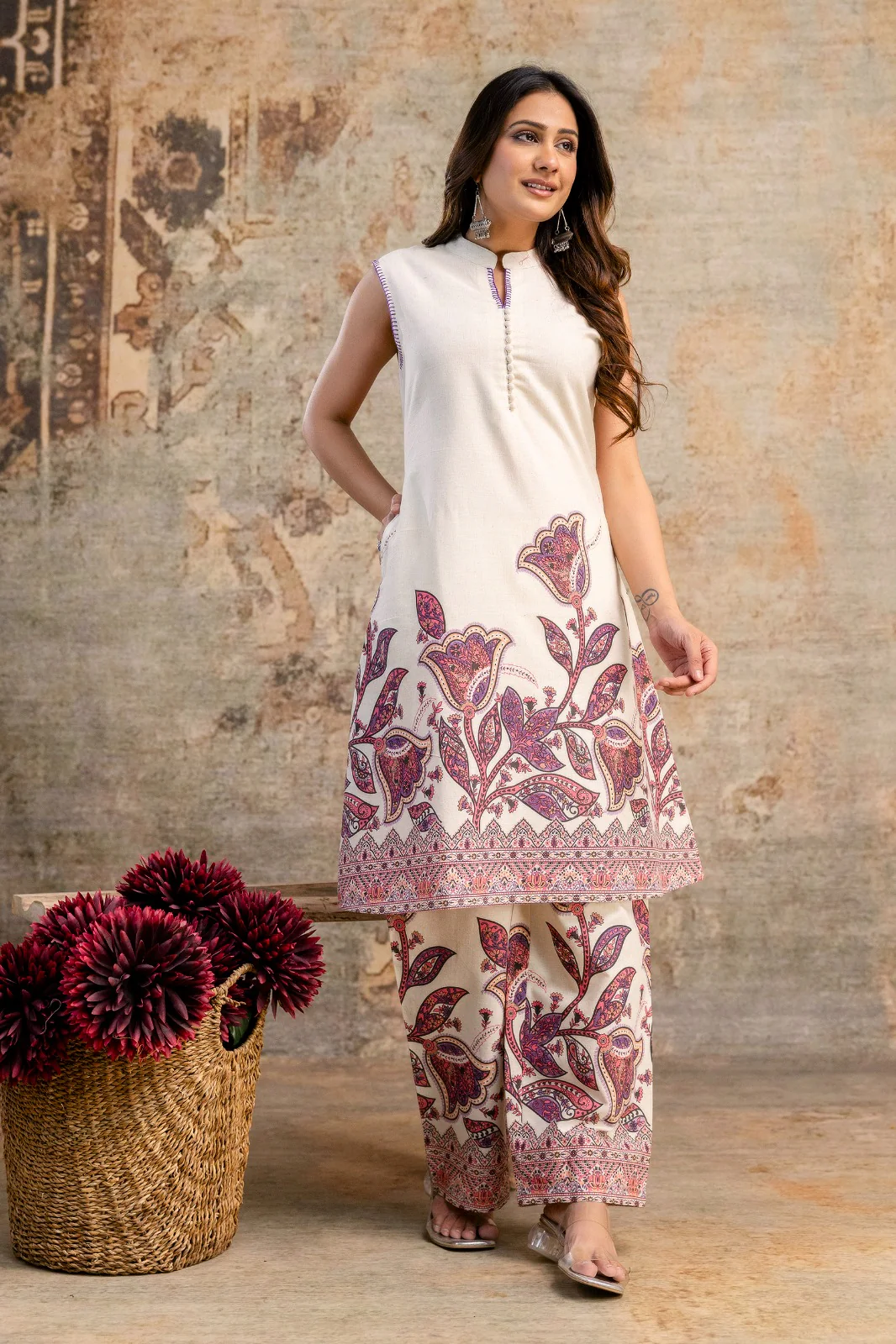 Hardik Dewdrop Cotton Kurta pants set - Image 6