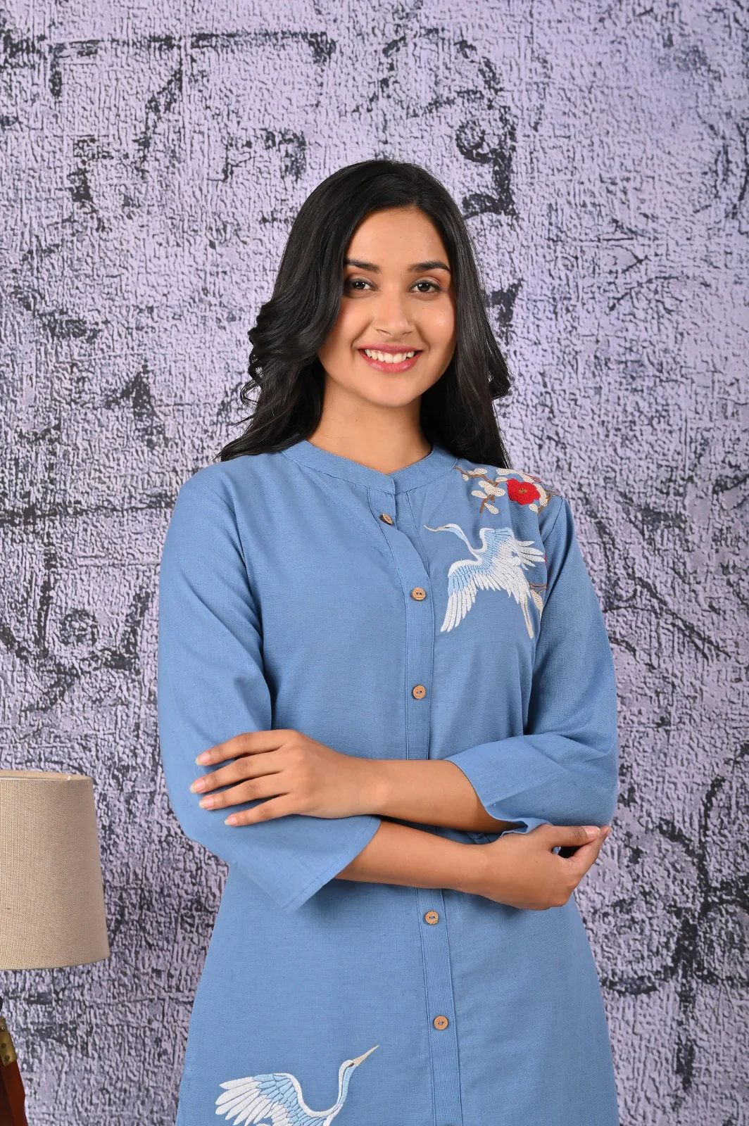 Rajhans Sky Embroidery Kurta Pant Set - Image 2