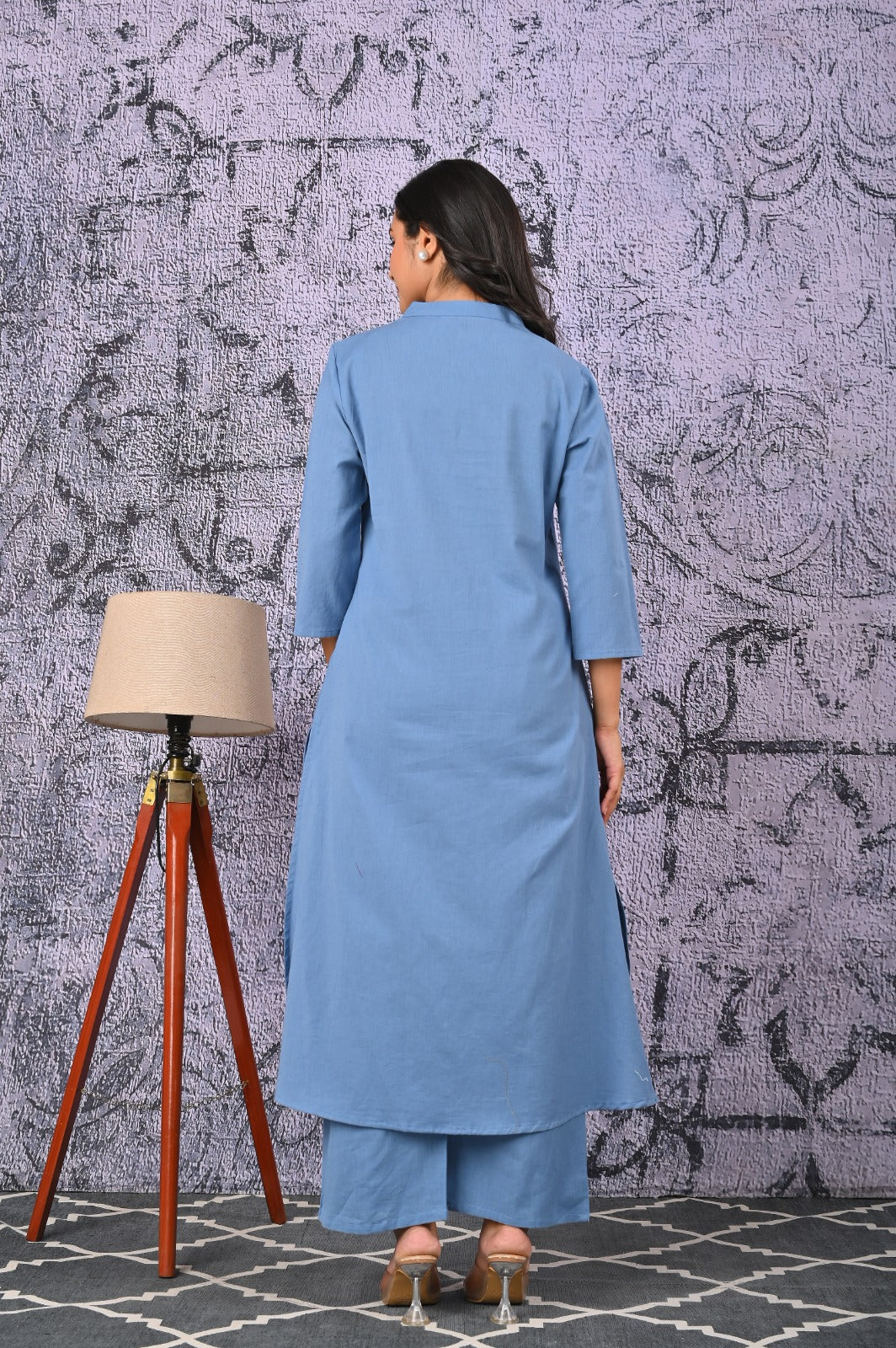 Rajhans Sky Embroidery Kurta Pant Set - Image 3