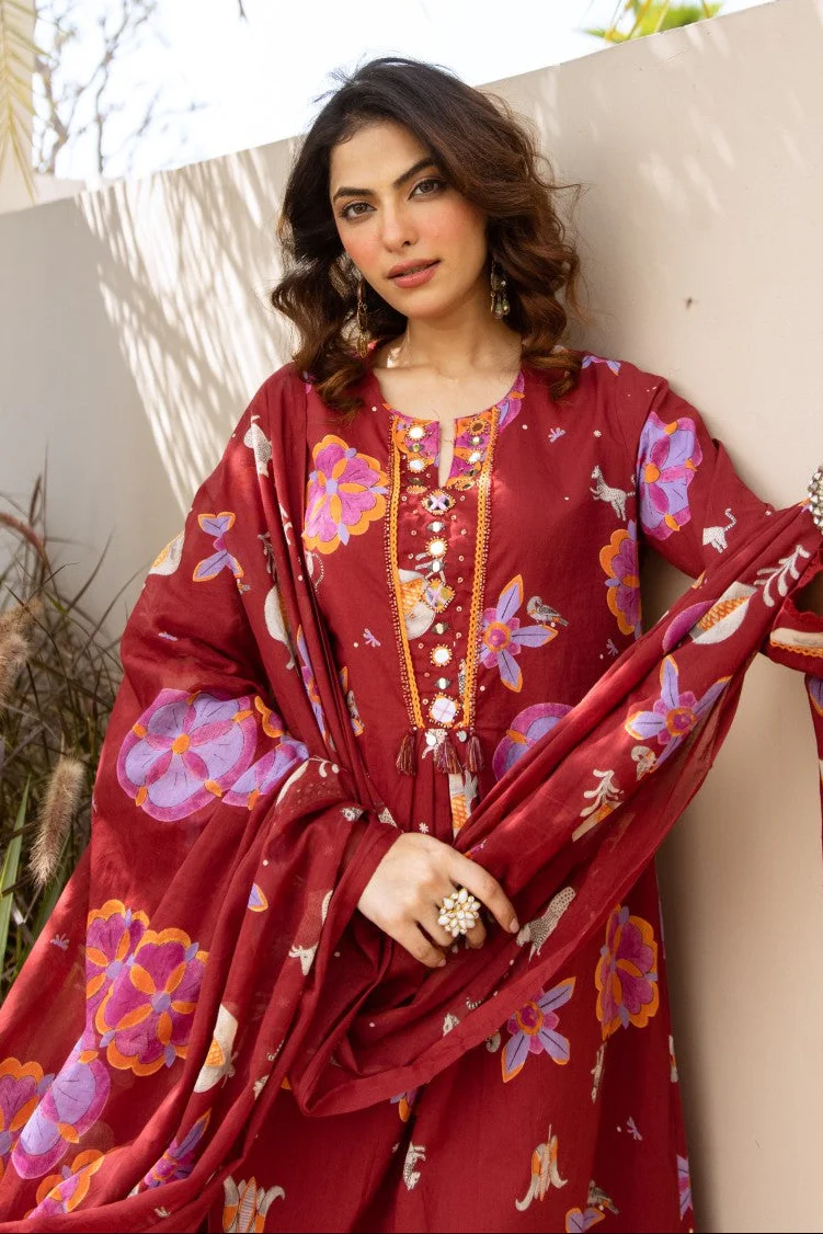 Karen barn printed cotton suit set - Image 2