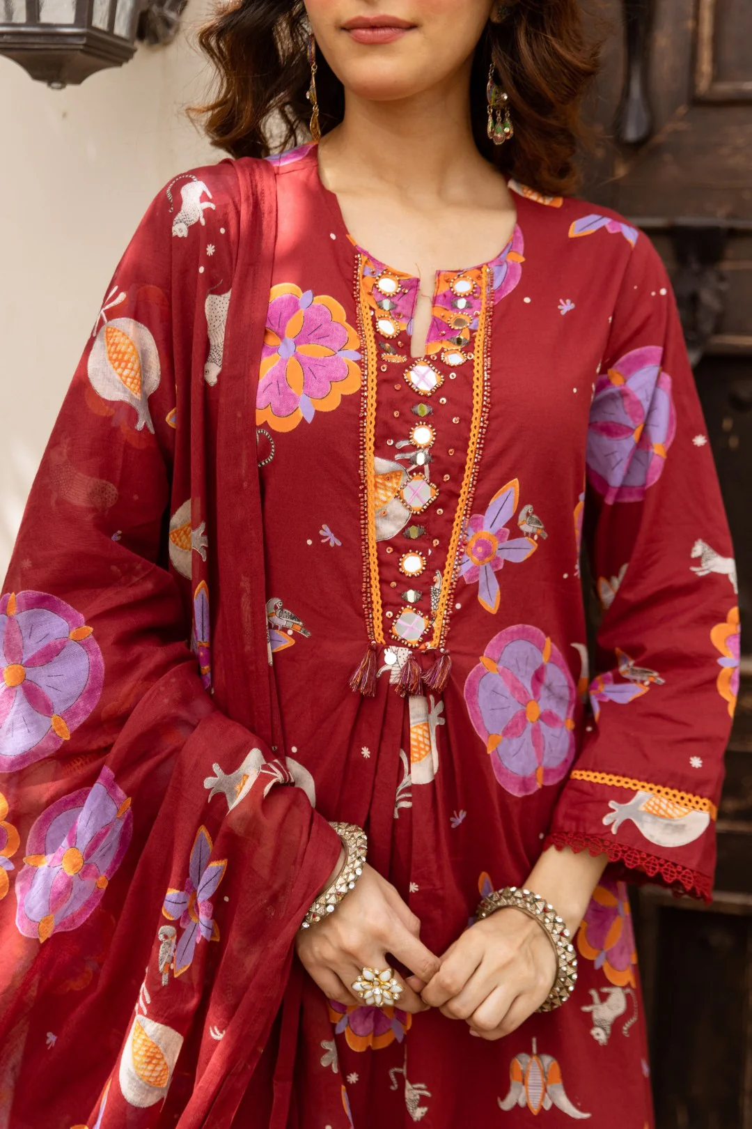 Karen barn printed cotton suit set - Image 5