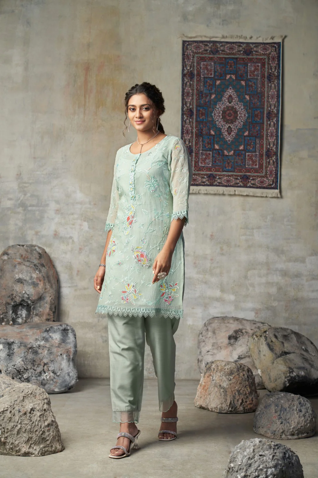 Anumeha moss full work co-ord set - Image 11