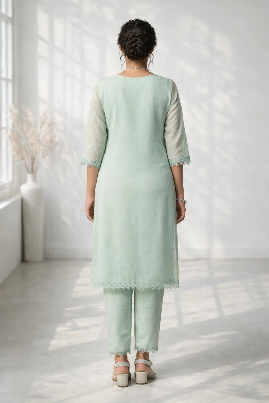 Anumeha moss full work co-ord set - Image 7