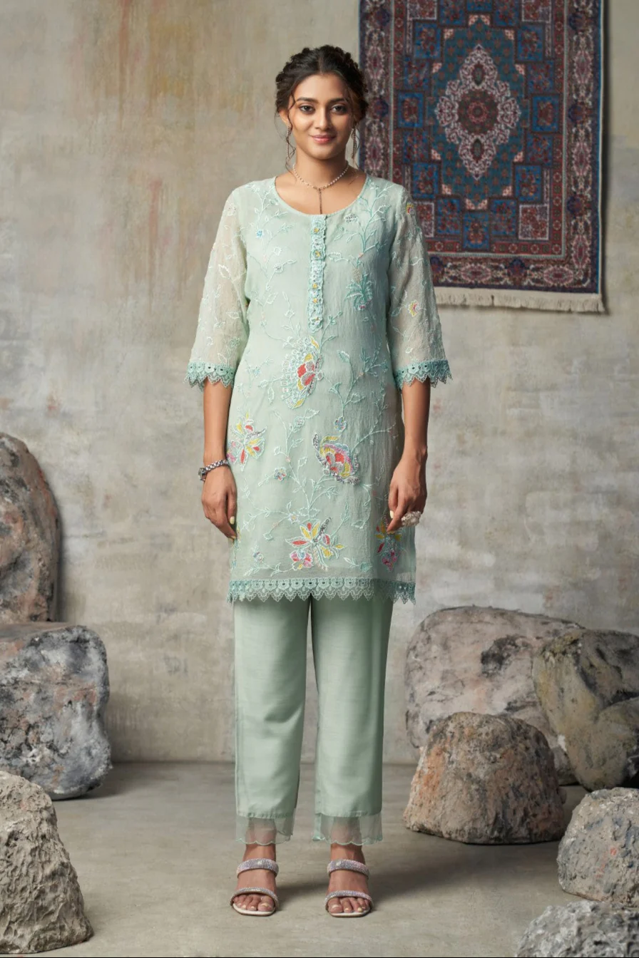 Anumeha moss full work co-ord set - Image 8