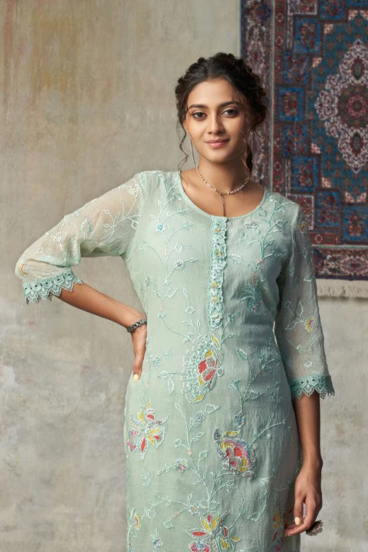 Anumeha moss full work co-ord set - Image 9