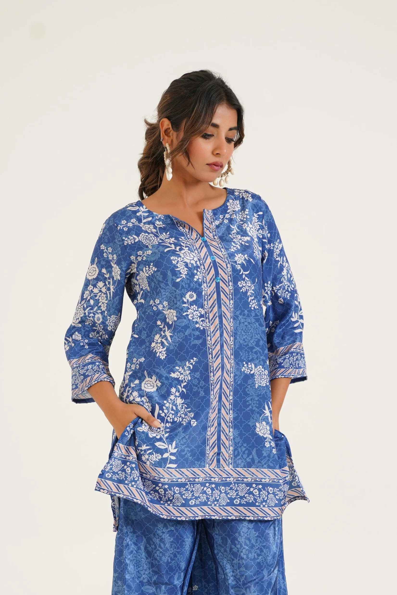 Rabha Azure Printed Co-ord Set - Image 2