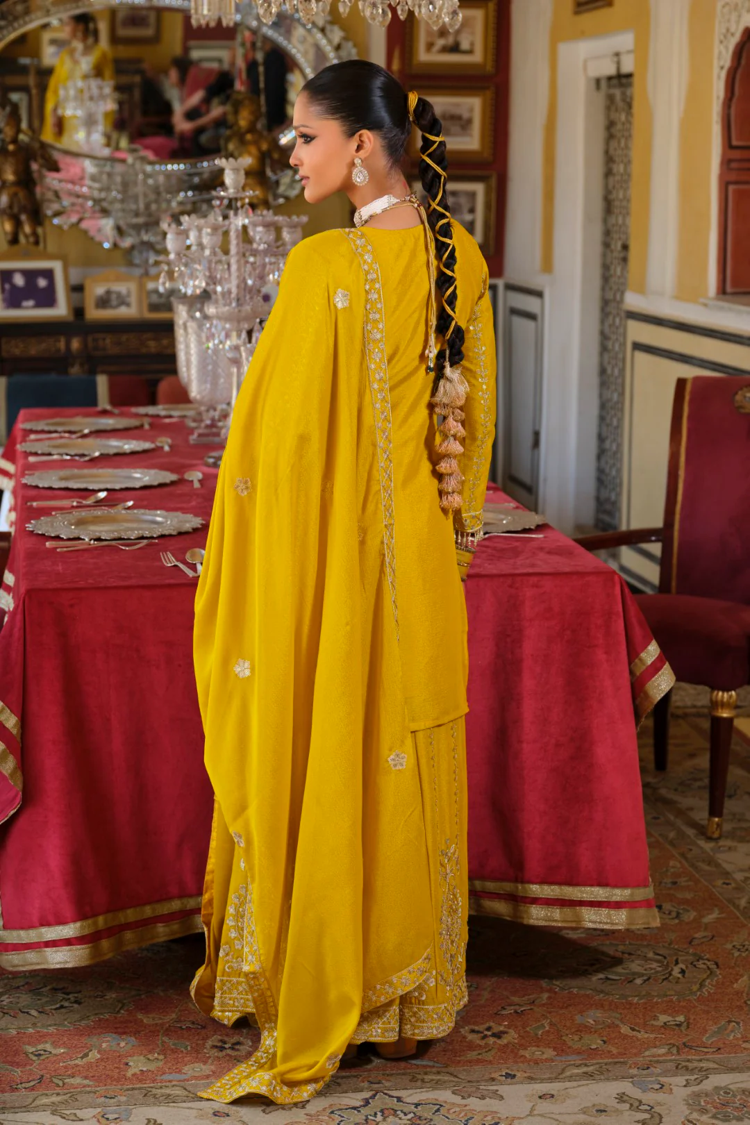 Sambhav amber full work suit set - Image 3