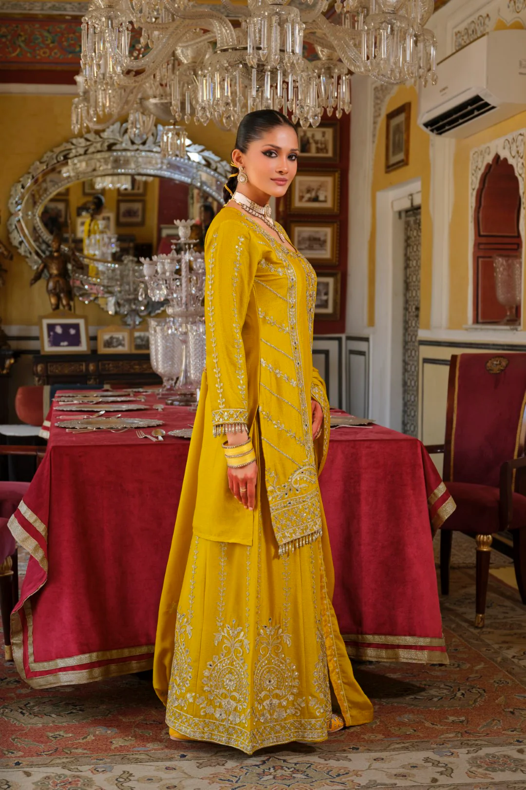 Sambhav amber full work suit set - Image 5