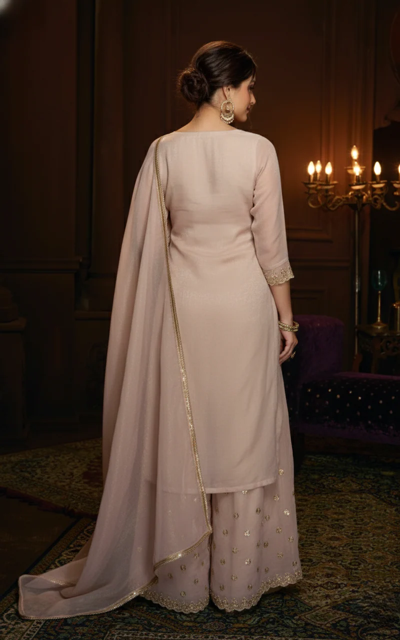 Haniya Daisy Full Heavy Work Gharara Set - Image 3