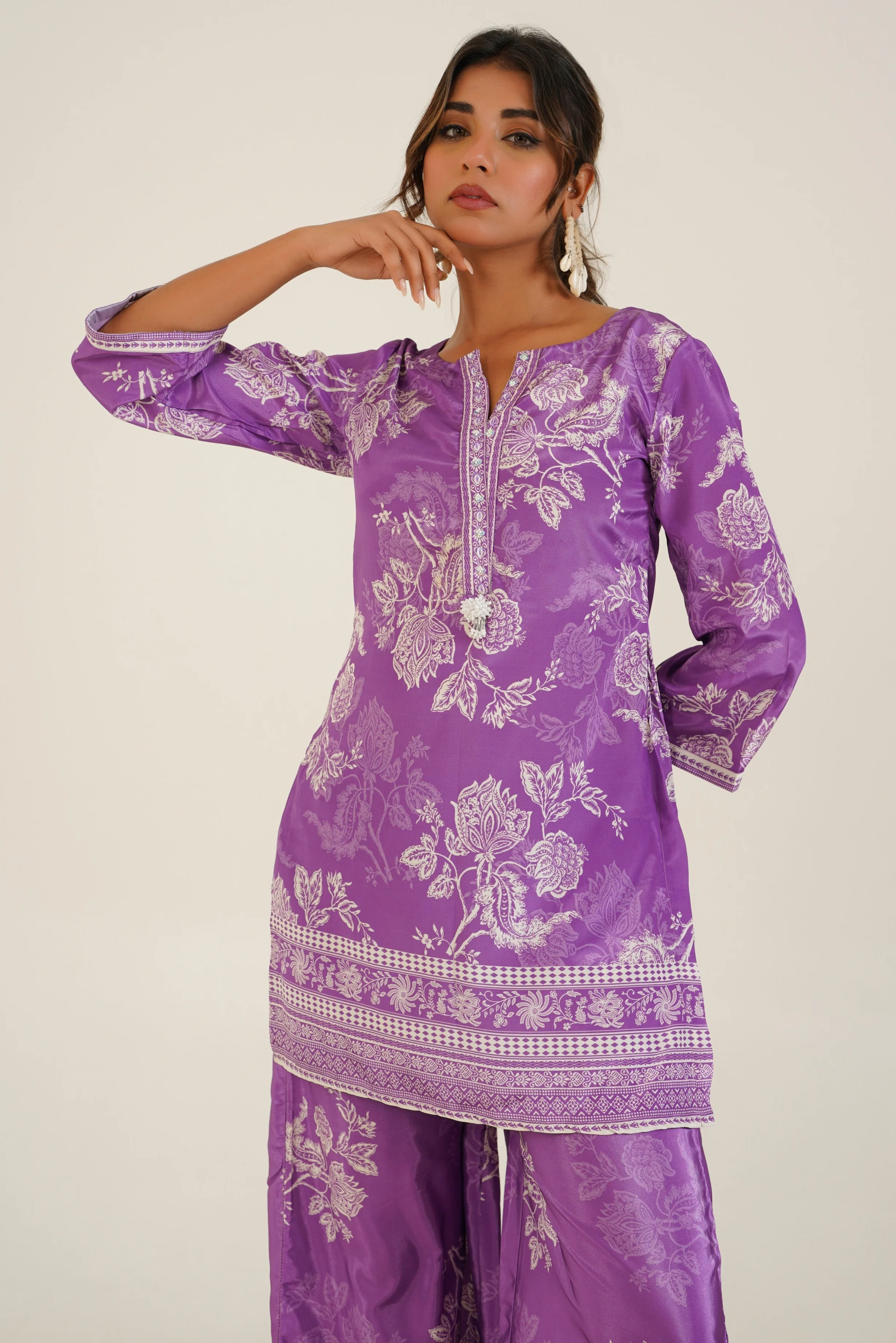 Trinity Lavender Muslin Co-ord Set - Image 2