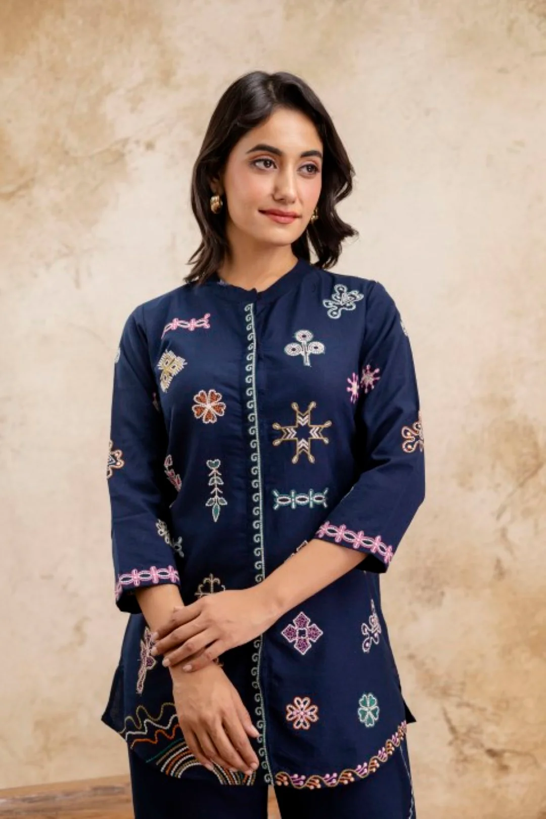 Pawan Trypan Embroidery Cotton Co-ord Set - Image 2
