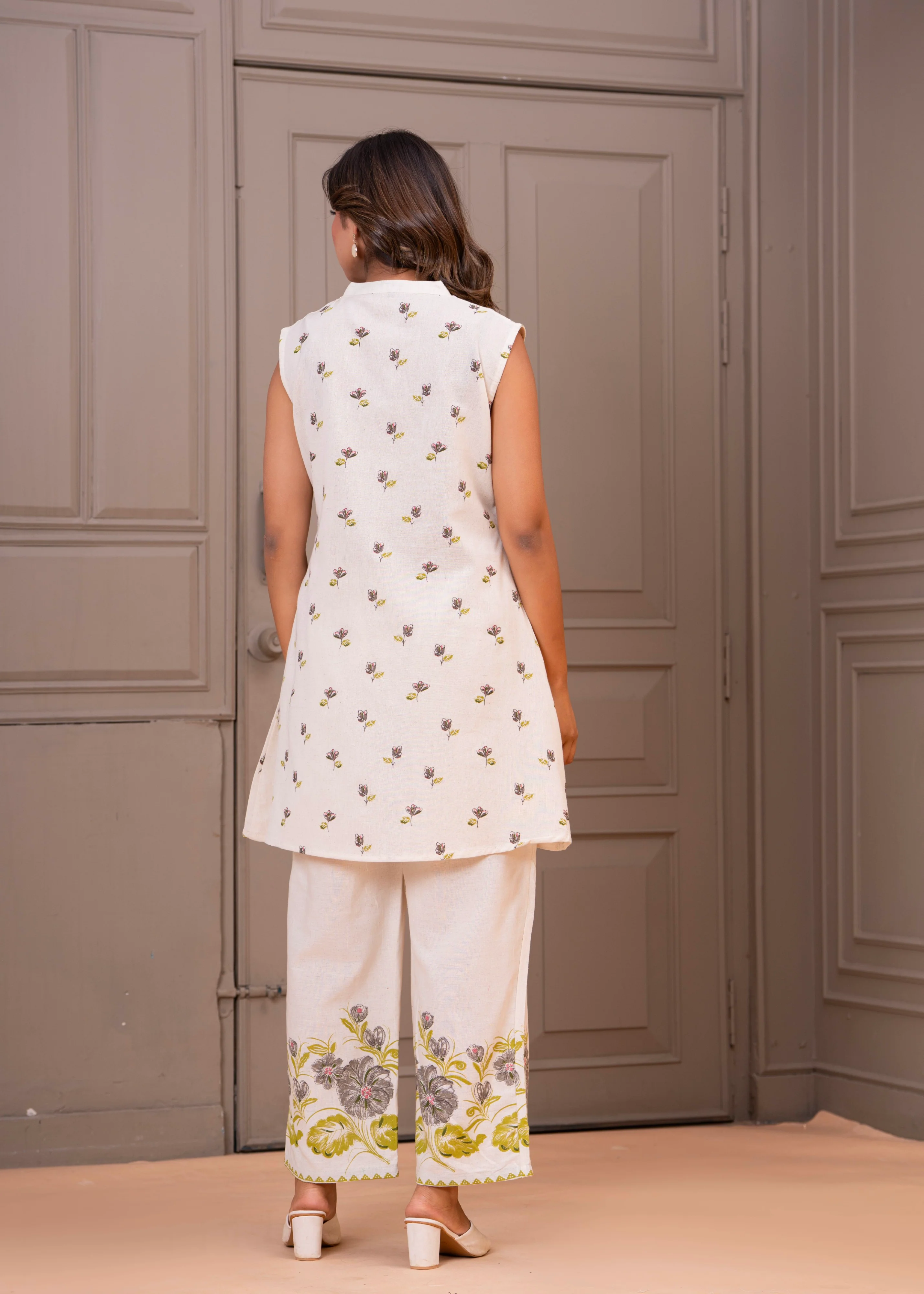 Maurya Verbena Cotton Printed Co-ord Set - Image 3