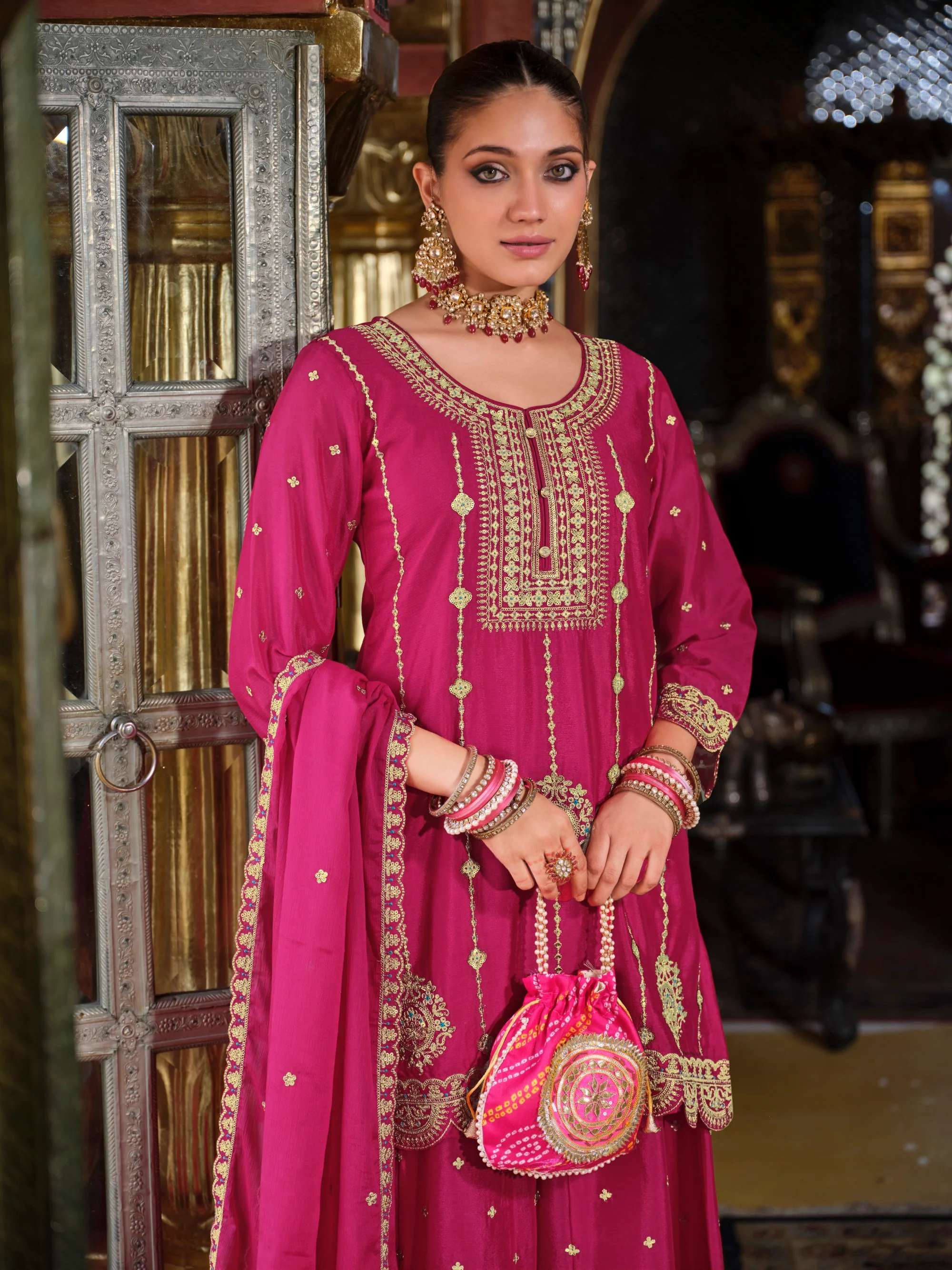 Triyaksha Rani Full Work Heavy Suit Set - Image 2
