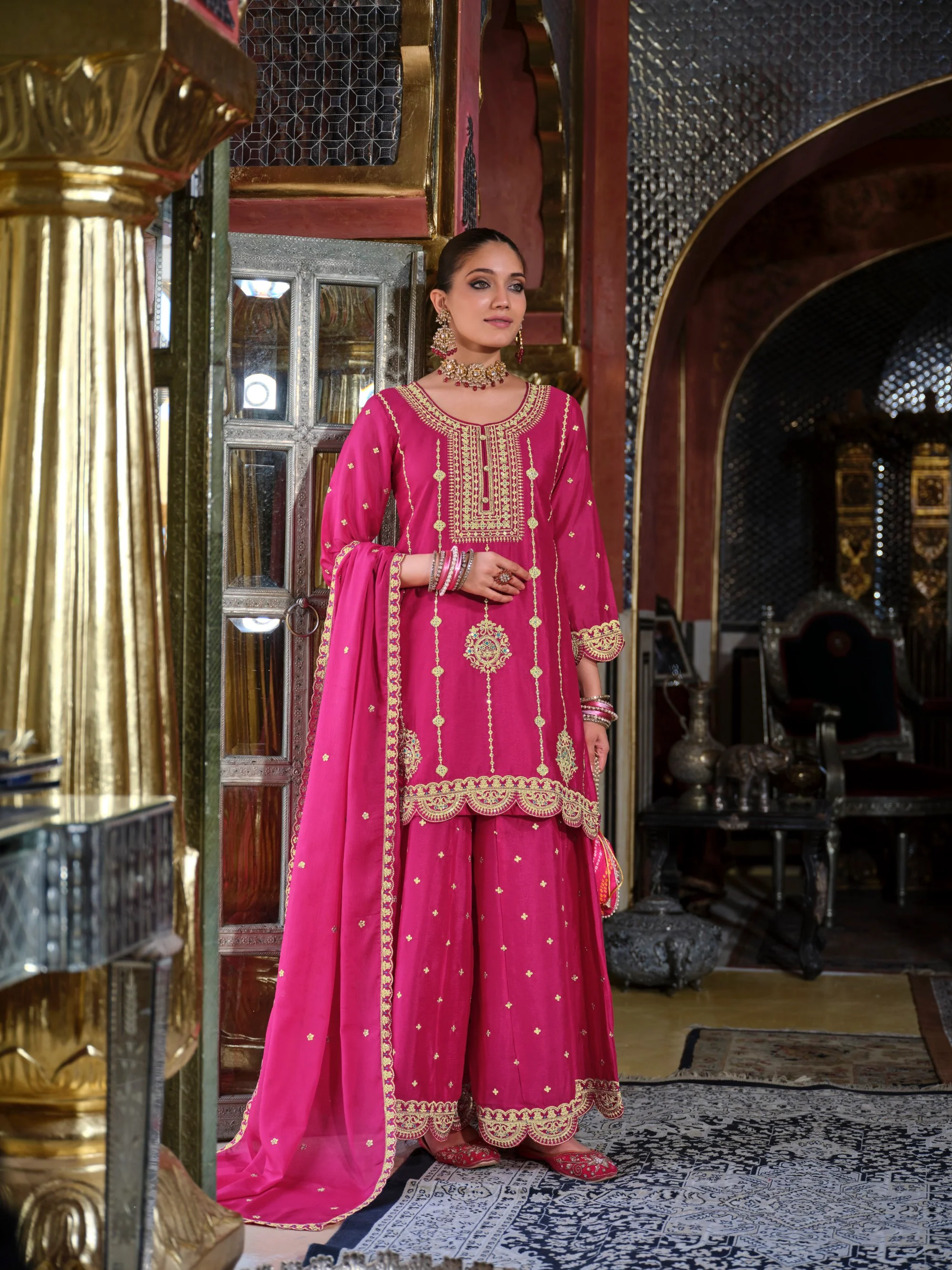 Triyaksha Rani Full Work Heavy Suit Set - Image 4