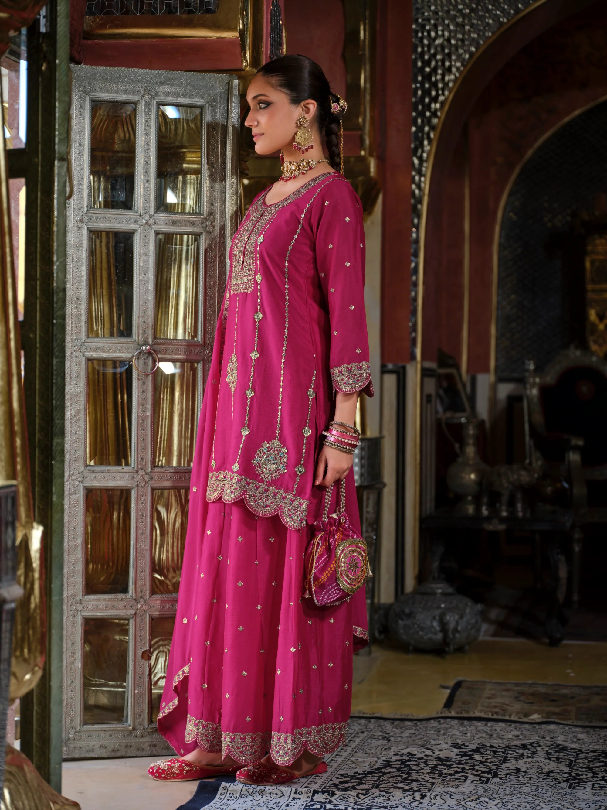 Triyaksha Rani Full Work Heavy Suit Set - Image 6