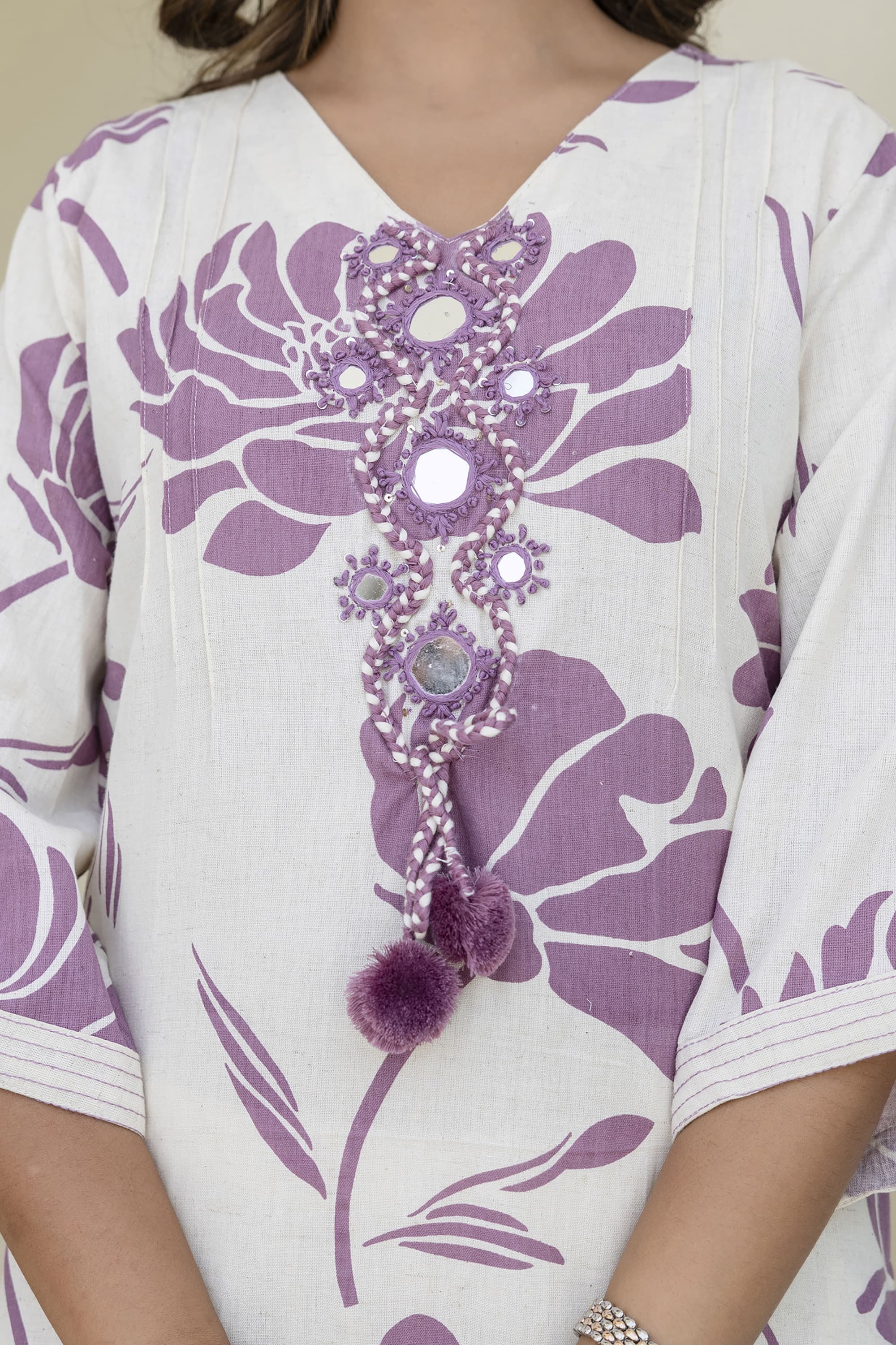 Samiha Orchid Cotton Co-ord Set - Image 9