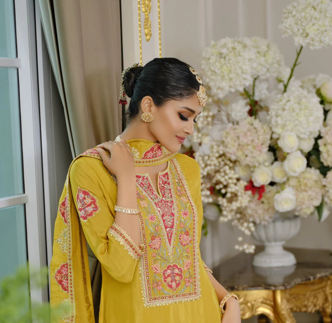 Suryamookhi amber Embroidery Gharara Suit Set - Image 4