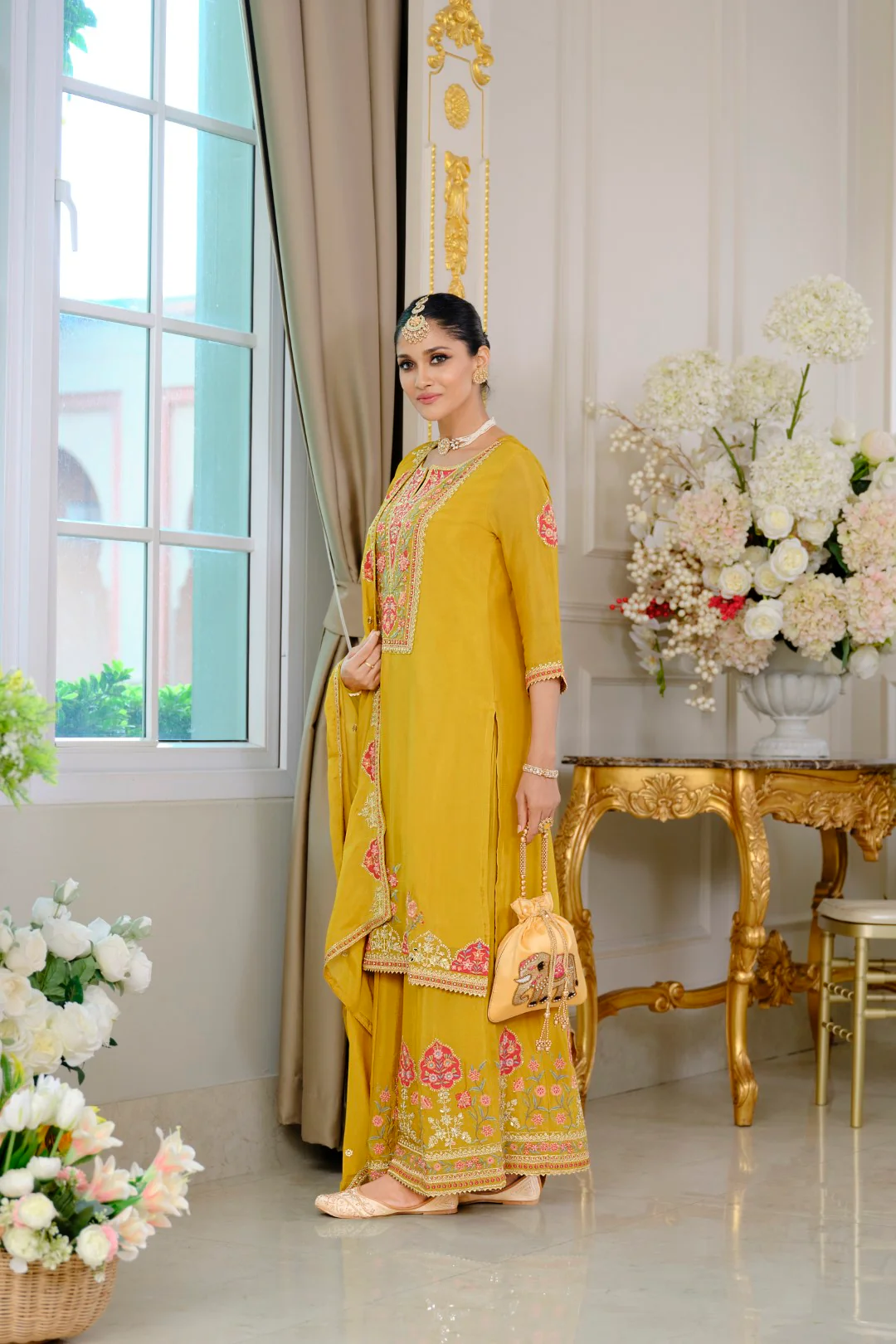 Suryamookhi amber Embroidery Gharara Suit Set - Image 6