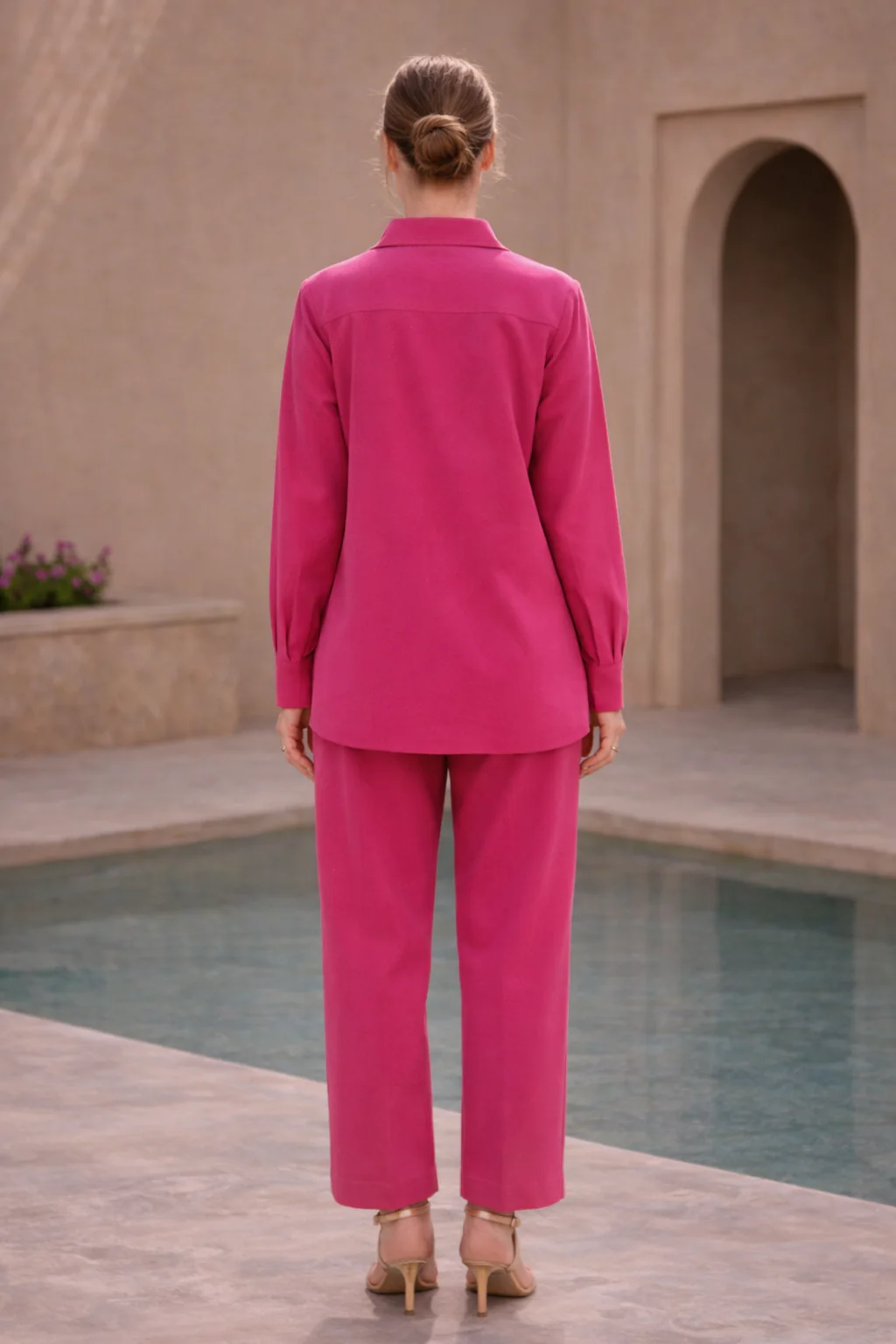 Molly Pink Cotton Co-ord Set - Image 3