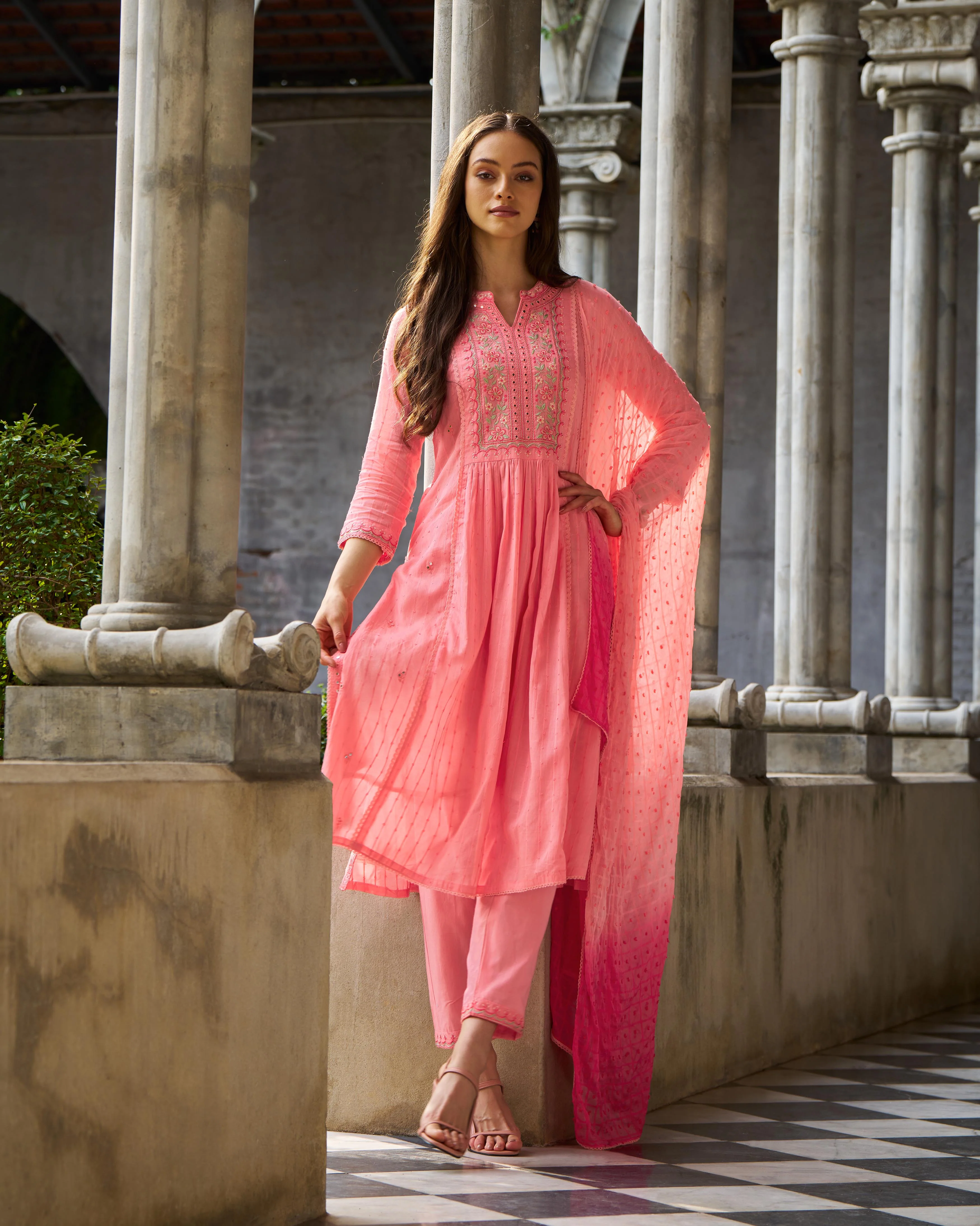 Kabila Apricot Suit Set - Image 7