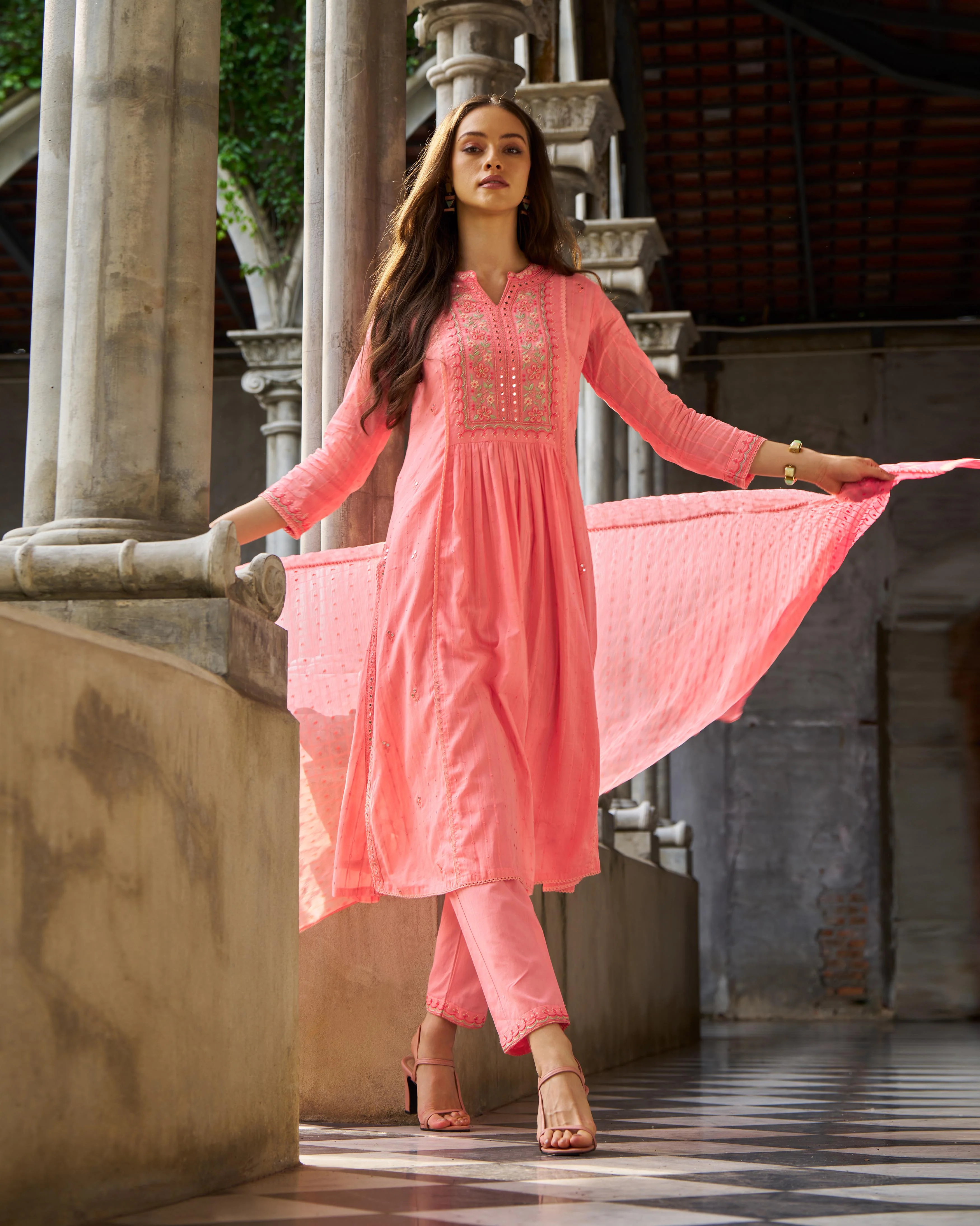 Kabila Apricot Suit Set - Image 8