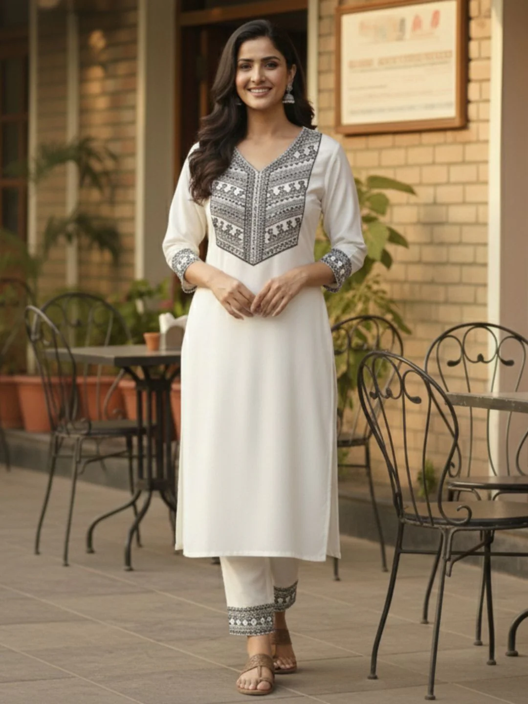 Leena Angel Mirror Work Co-ord Set - Image 16