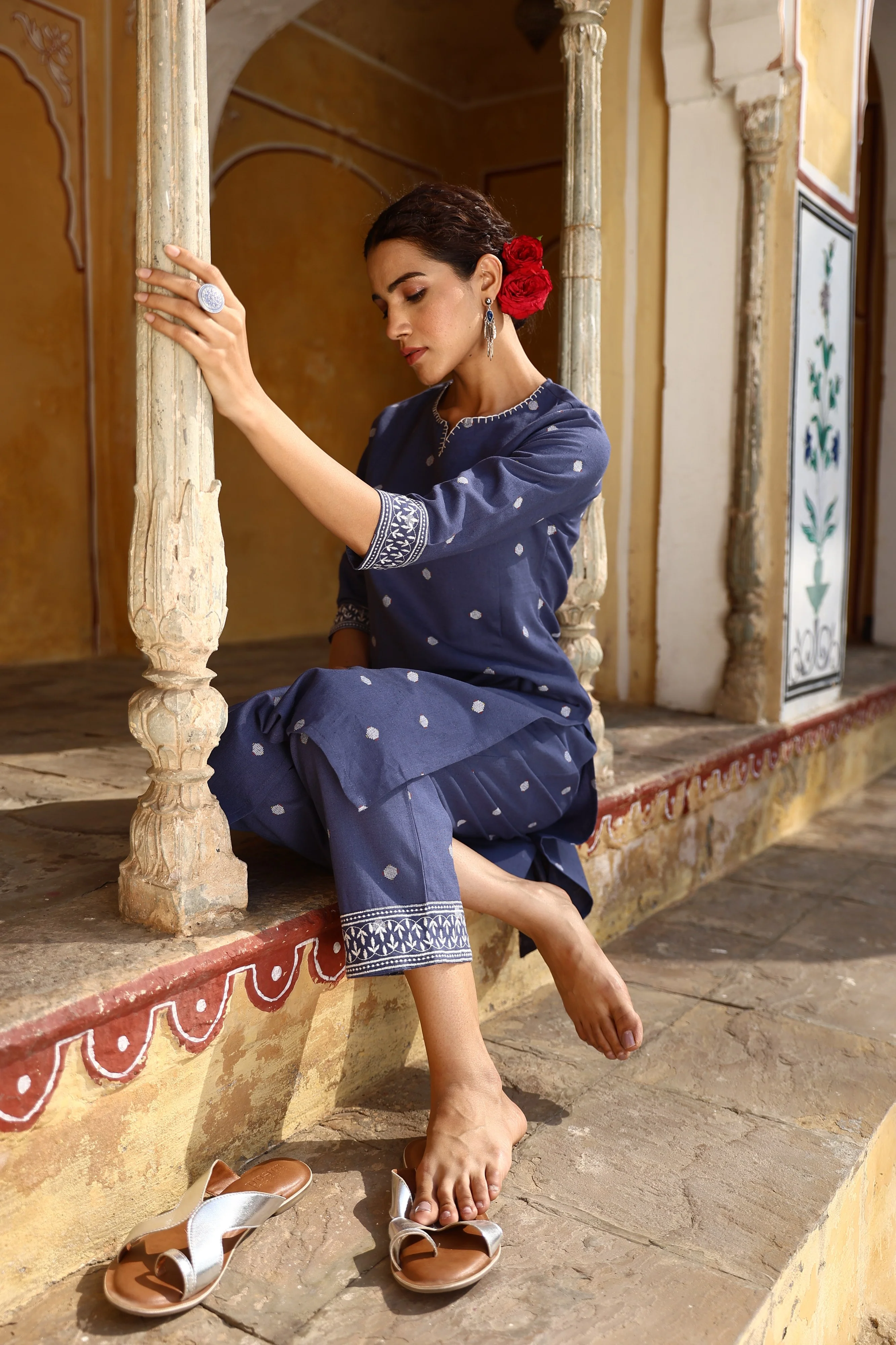 TUSHKI Indigo Co-ord Set - Image 4