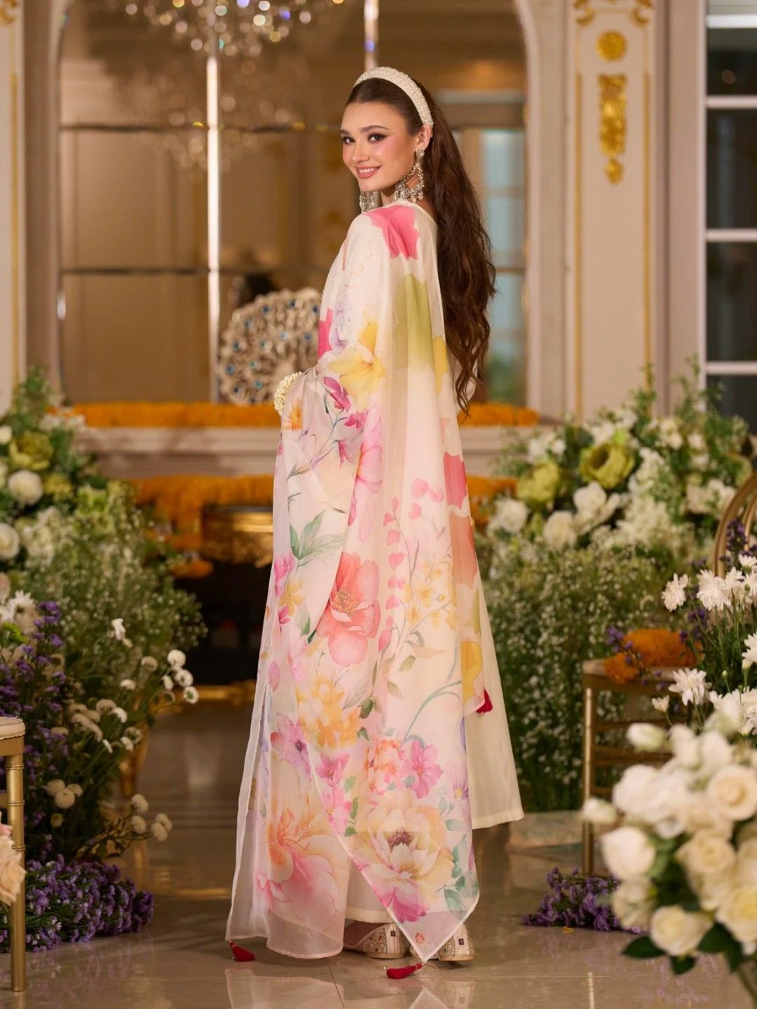 Nazia angel embroidery lawn suit set - Image 5