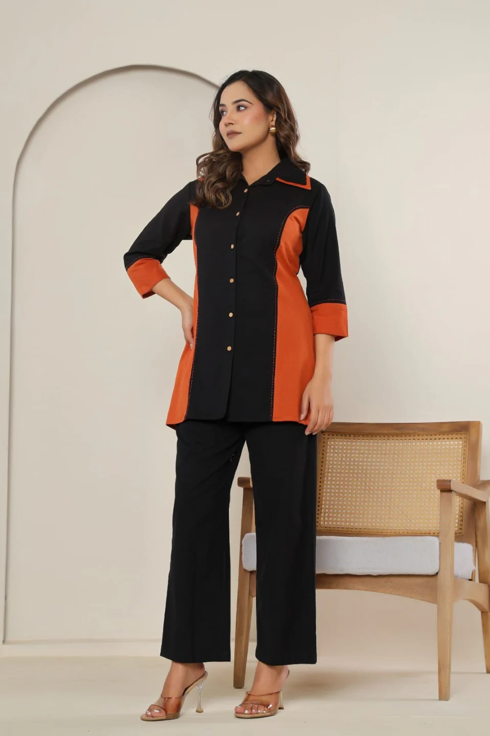 Puran sable cotton co-ord set - Image 4