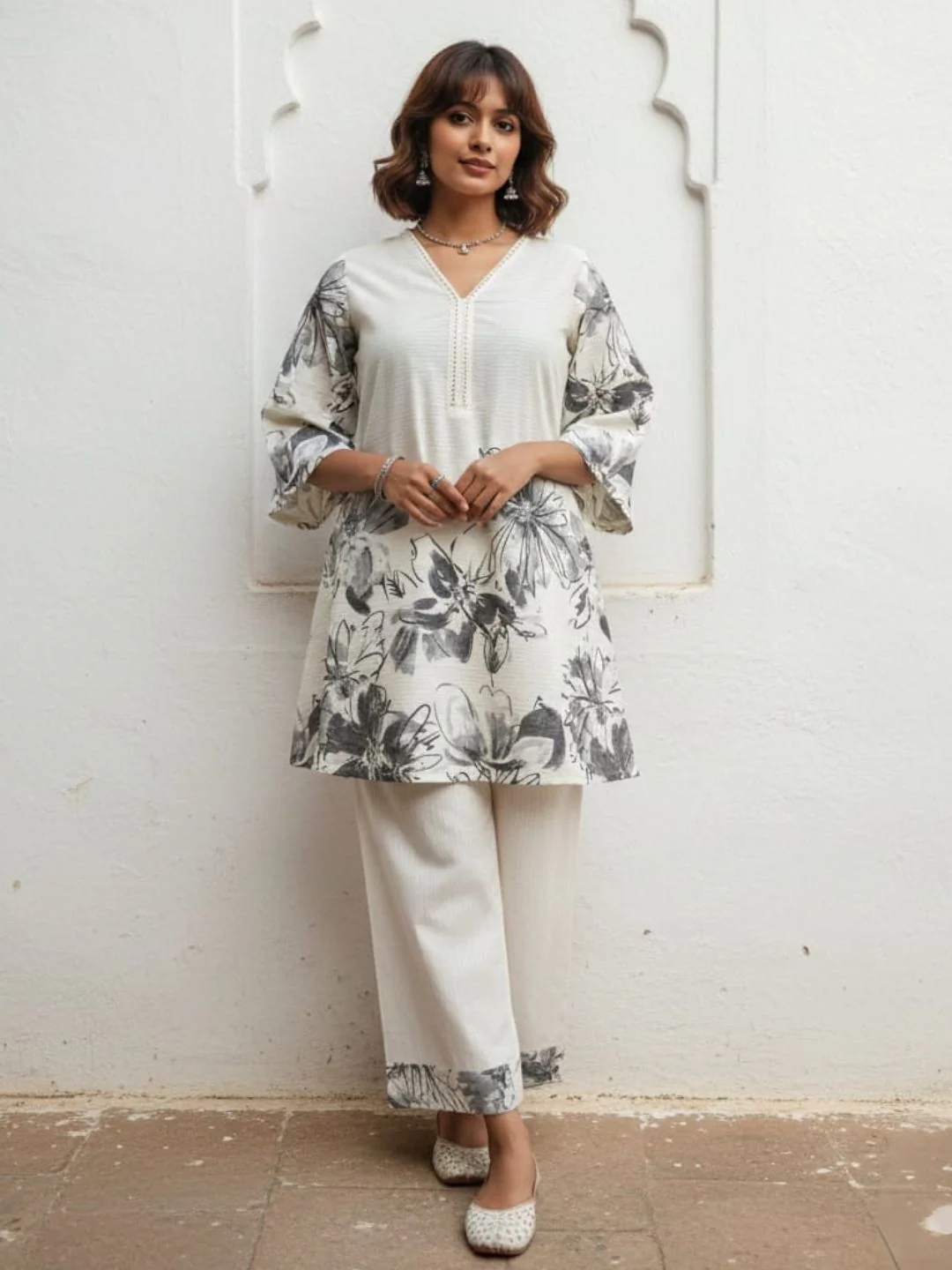 Swades dove printed cotton co-ord set - Image 3