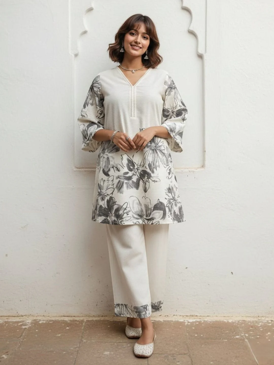 Swades dove printed cotton co-ord set - Image 4