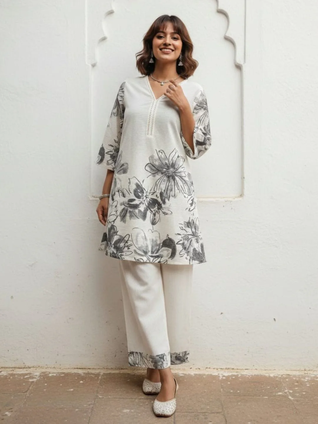 Swades dove printed cotton co-ord set - Image 5