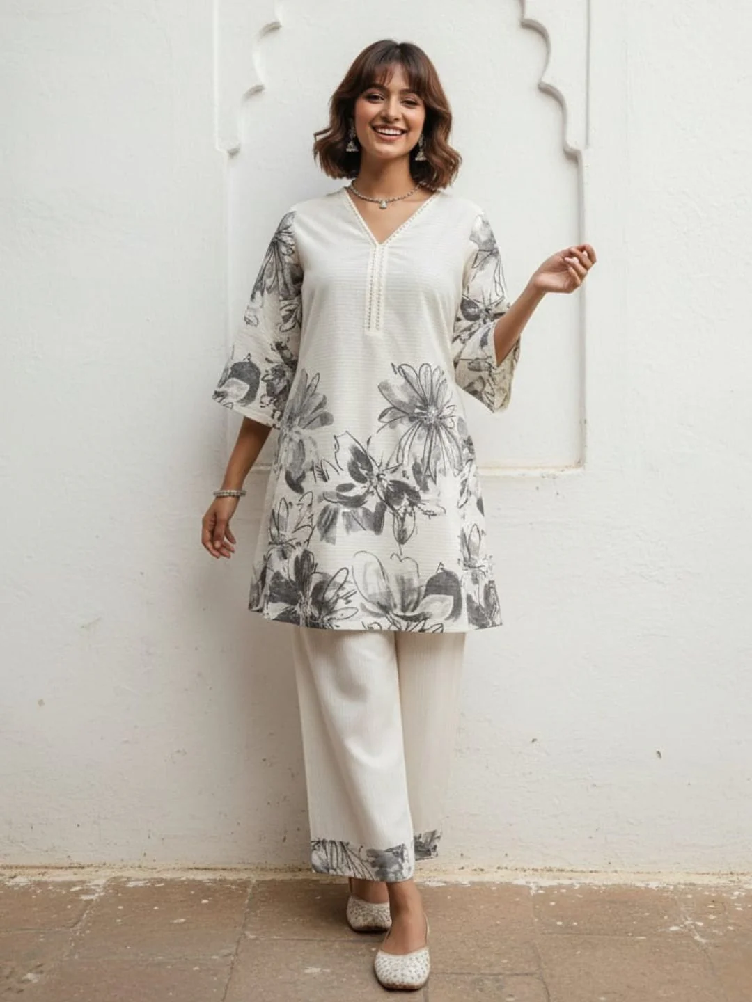 Swades dove printed cotton co-ord set - Image 6