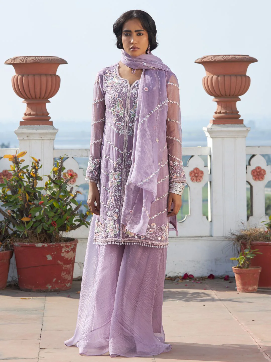 Mihika munsell full work gharara set - Image 4