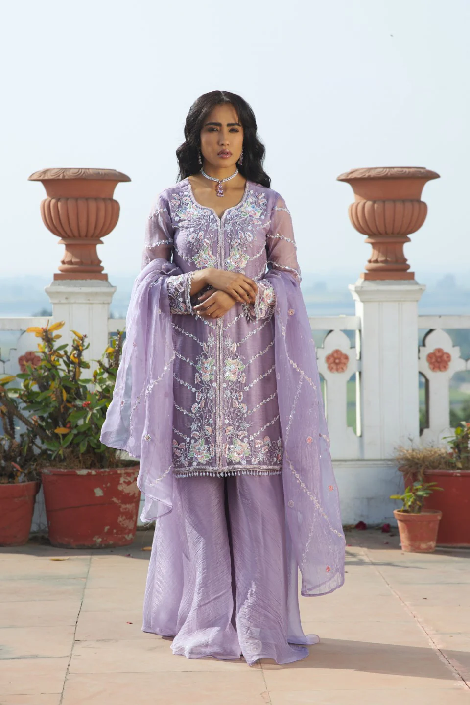 Mihika munsell full work gharara set - Image 5