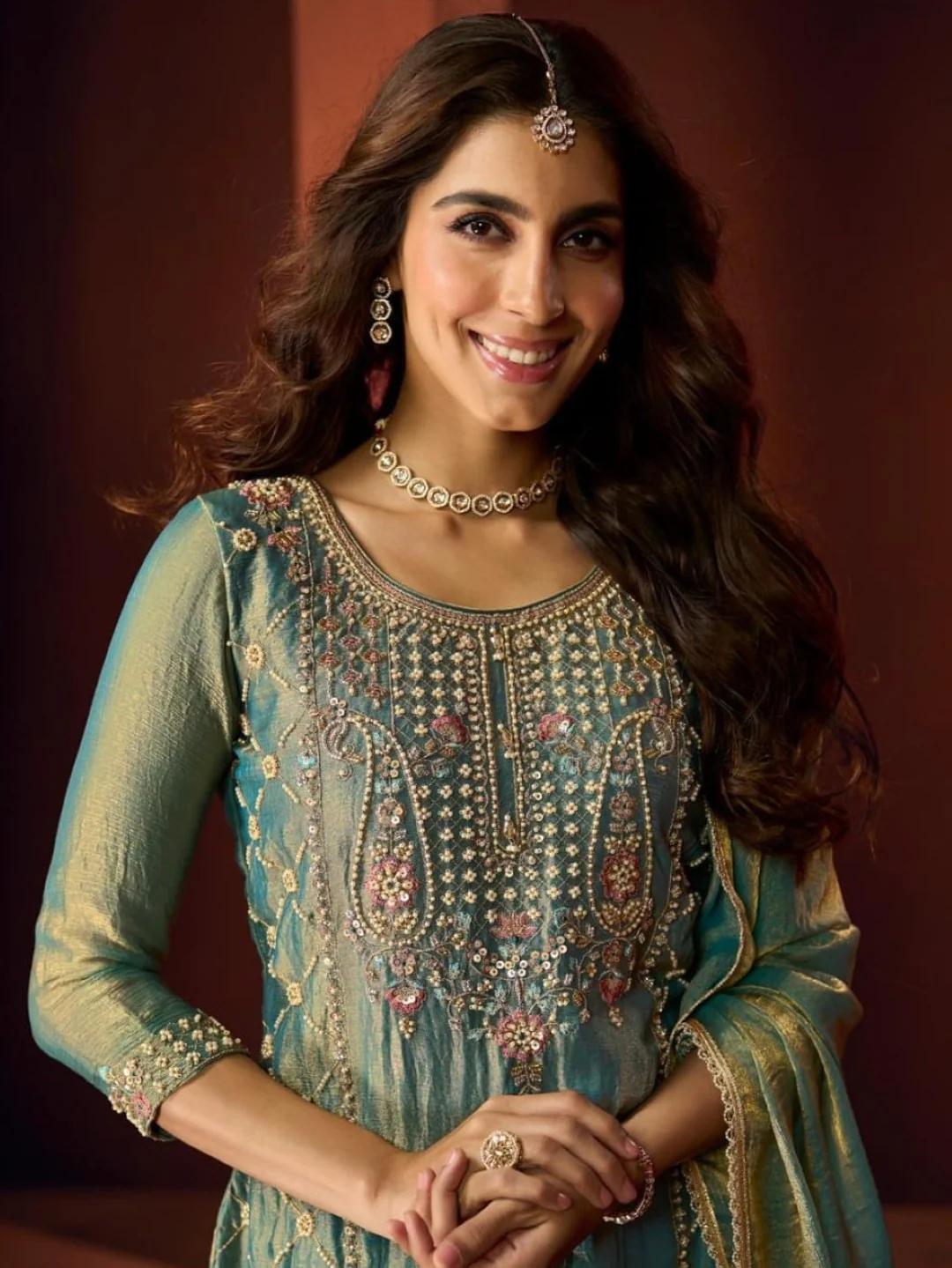 Haniya peacock full work farshi salwar suit set - Image 2