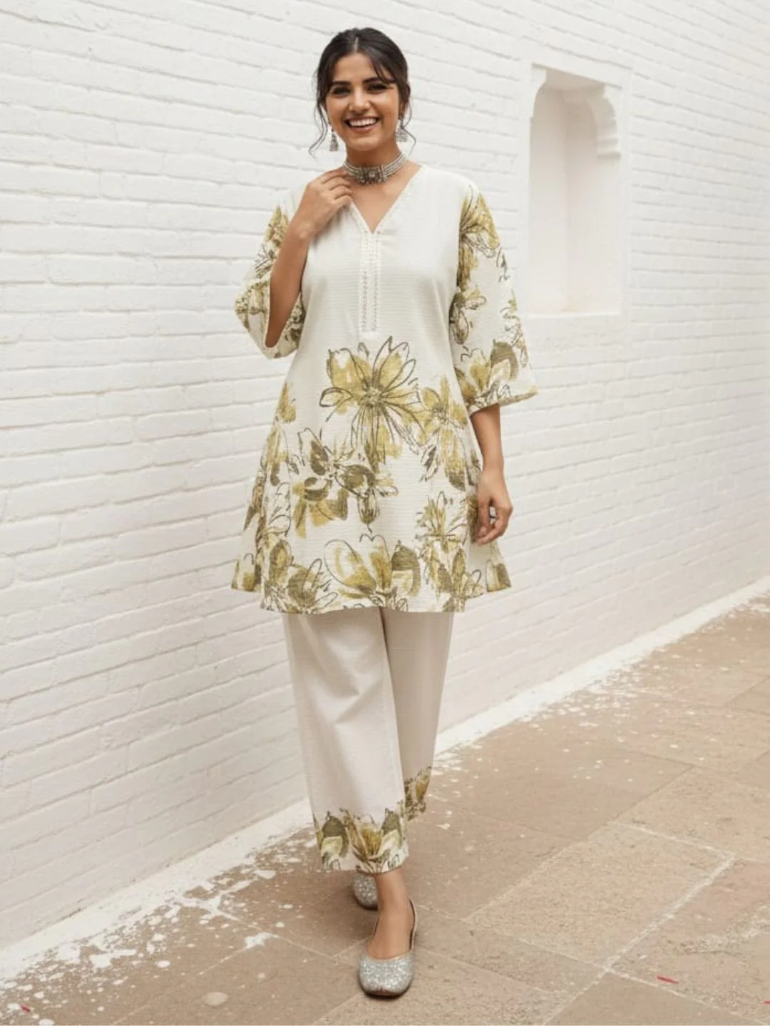 Swades Fern cotton co-ord set - Image 3