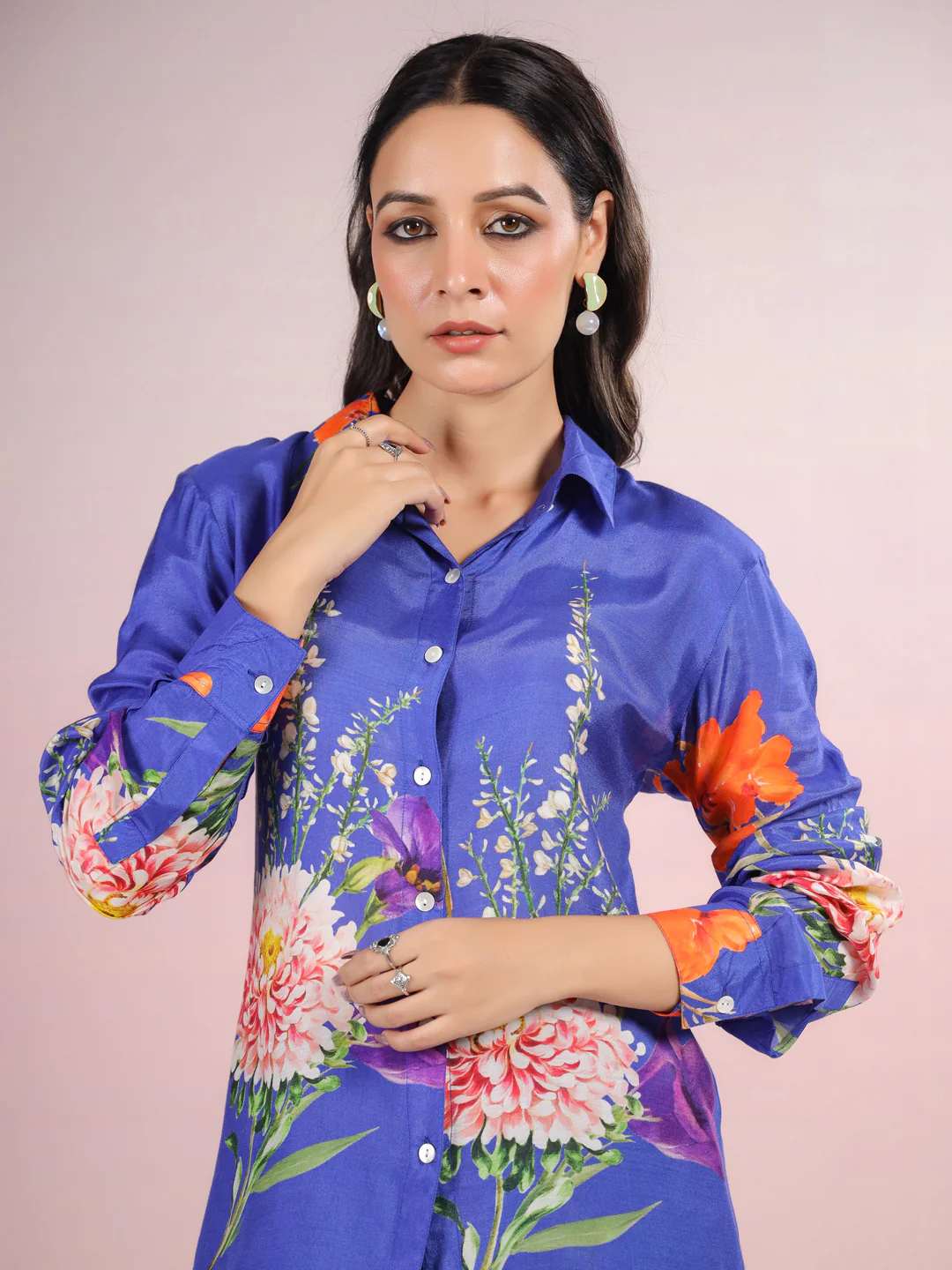 Tracy Lapis Floral Printed Co-ord Set - Image 2