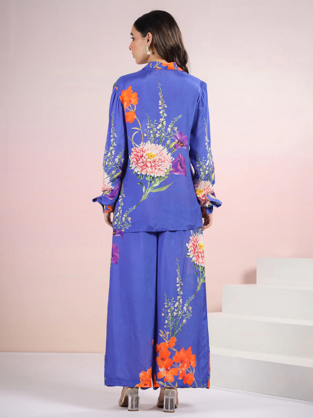 Tracy Lapis Floral Printed Co-ord Set - Image 3
