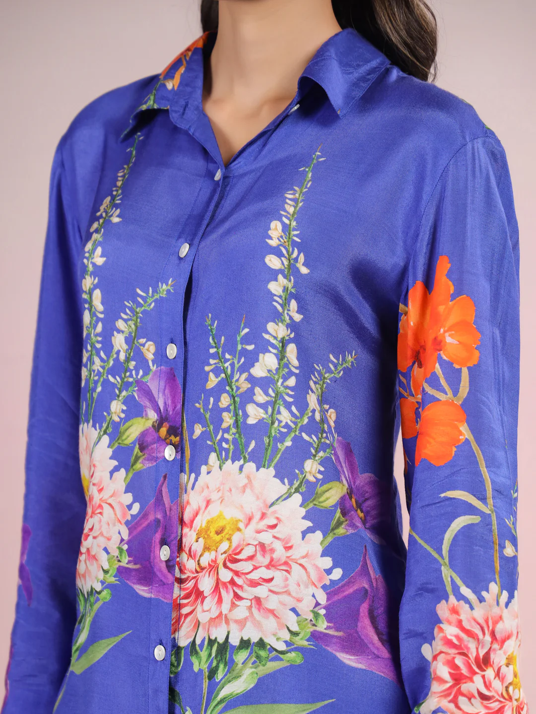 Tracy Lapis Floral Printed Co-ord Set - Image 4