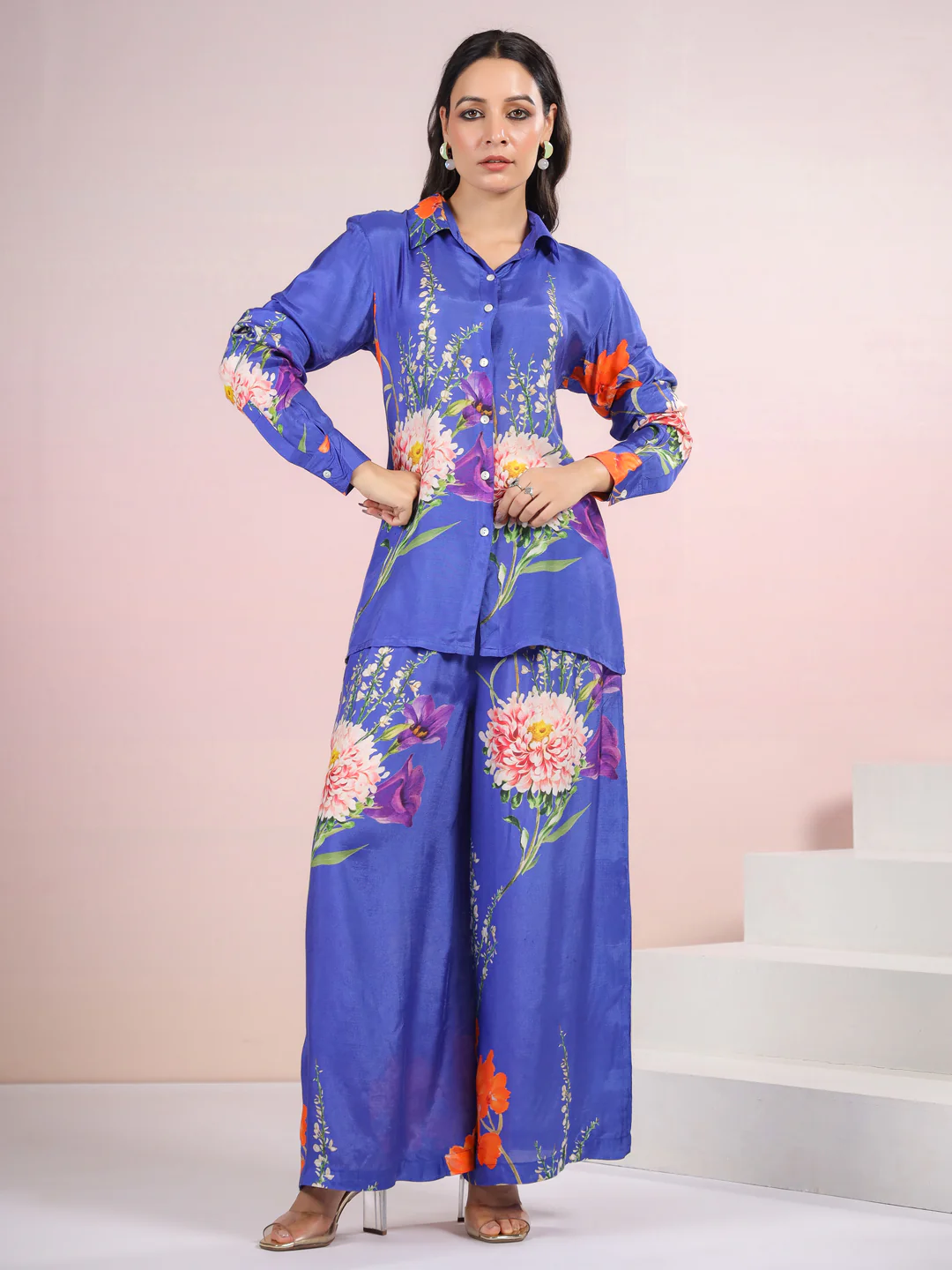 Tracy Lapis Floral Printed Co-ord Set - Image 5