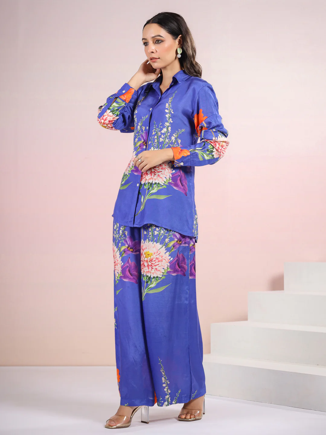 Tracy Lapis Floral Printed Co-ord Set - Image 6