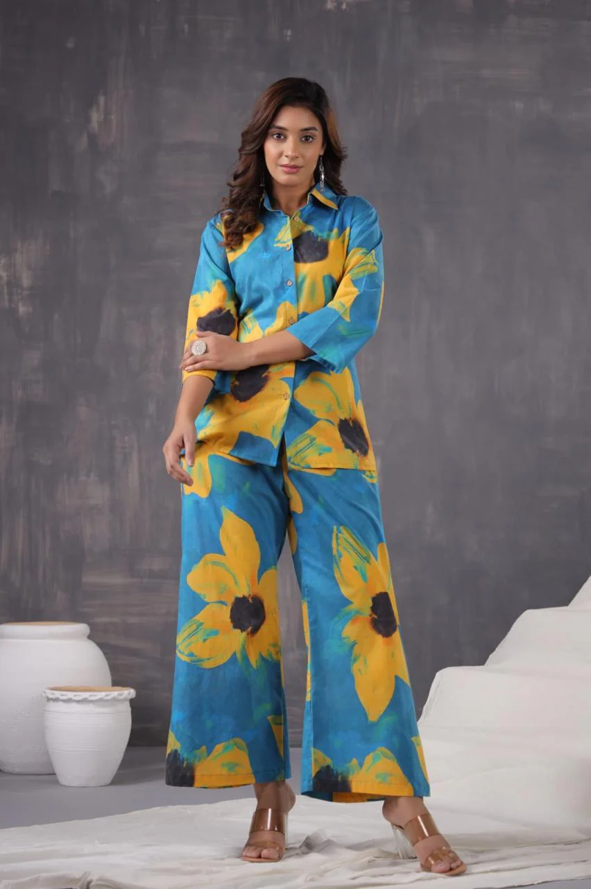 Jayti Sunflower Cotton Co-ord Set - Image 6