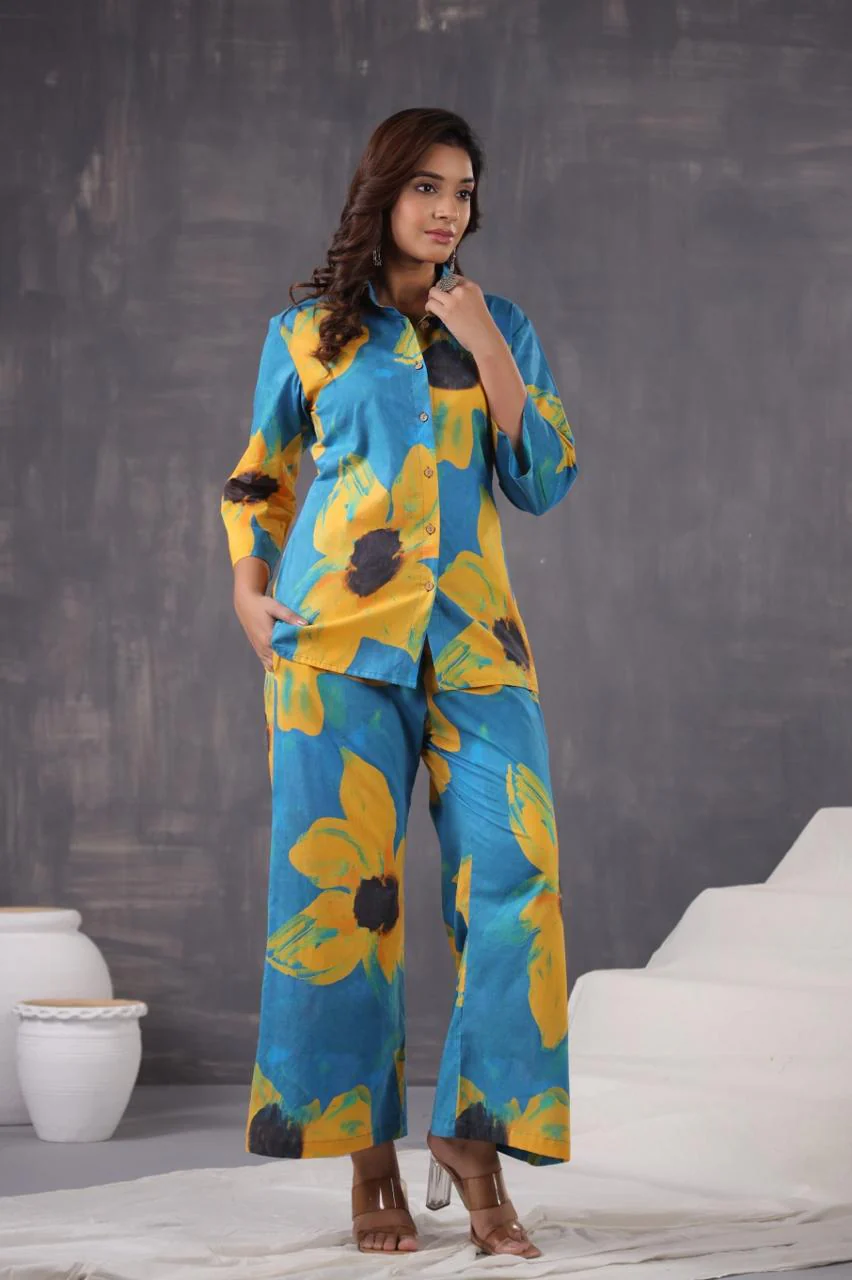 Jayti Sunflower Cotton Co-ord Set - Image 7