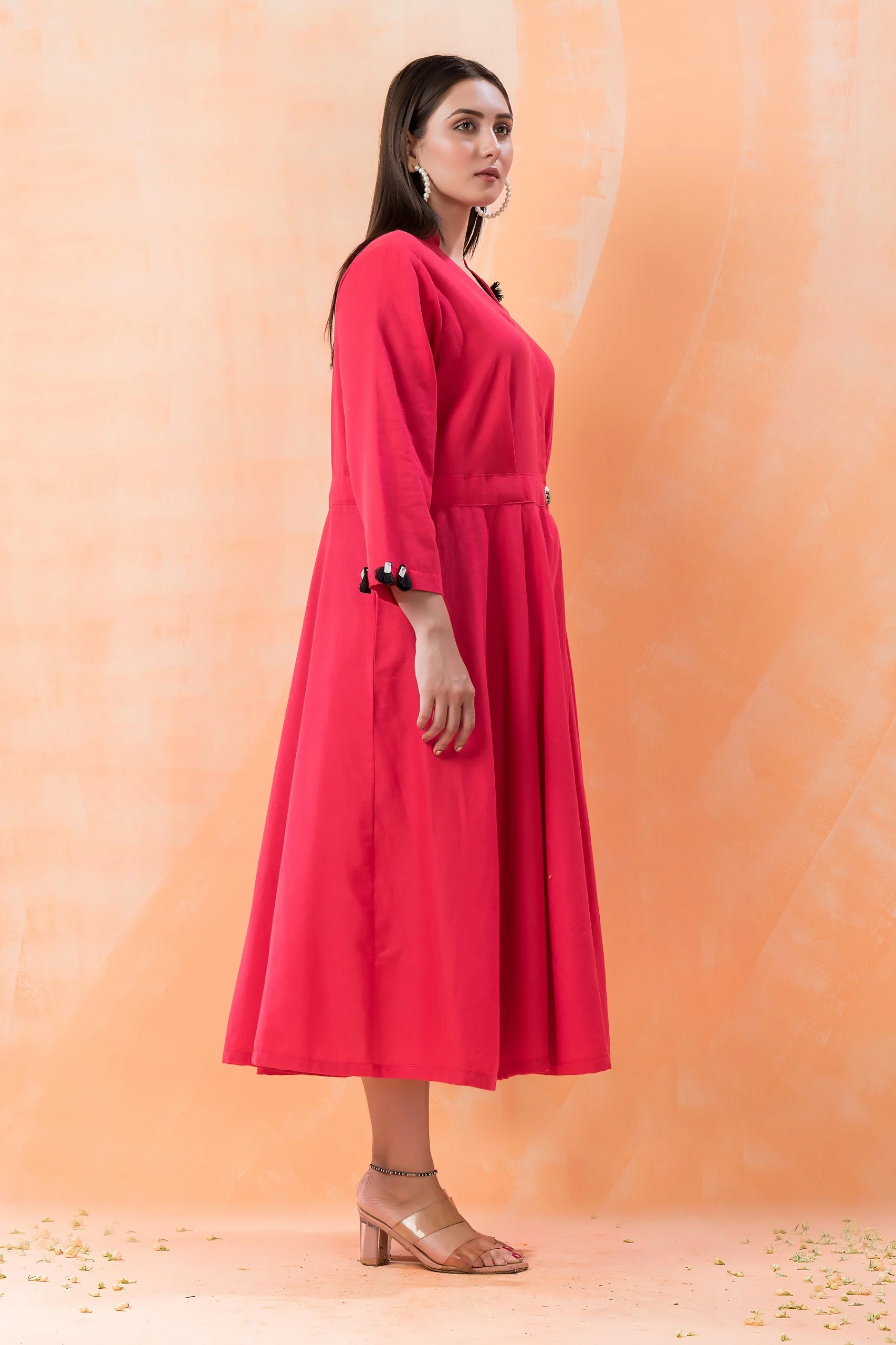 Niharika Scarlet Designer Dress - Image 7