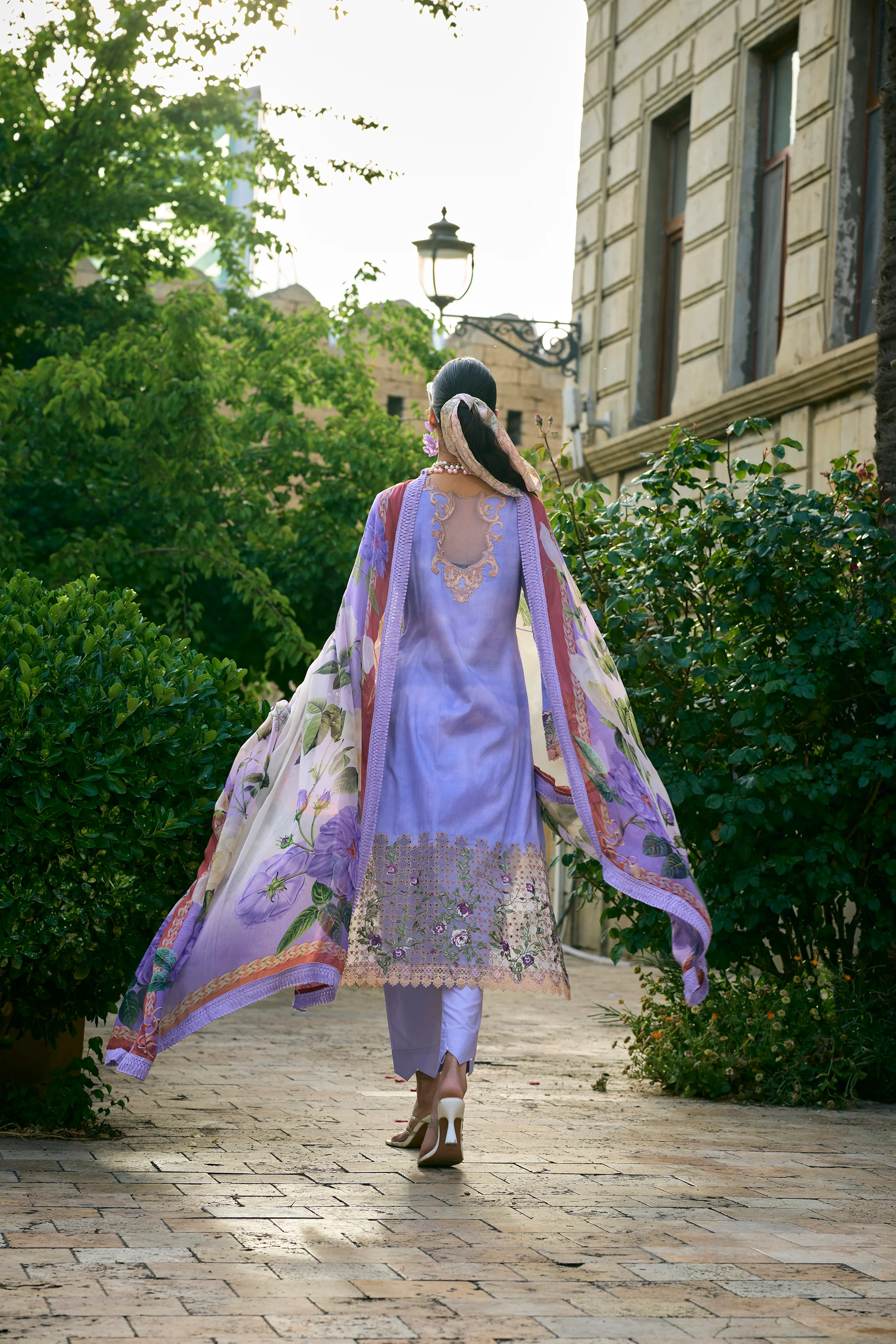 Rasheeda Heather Full Work Lawn Suit - Image 3