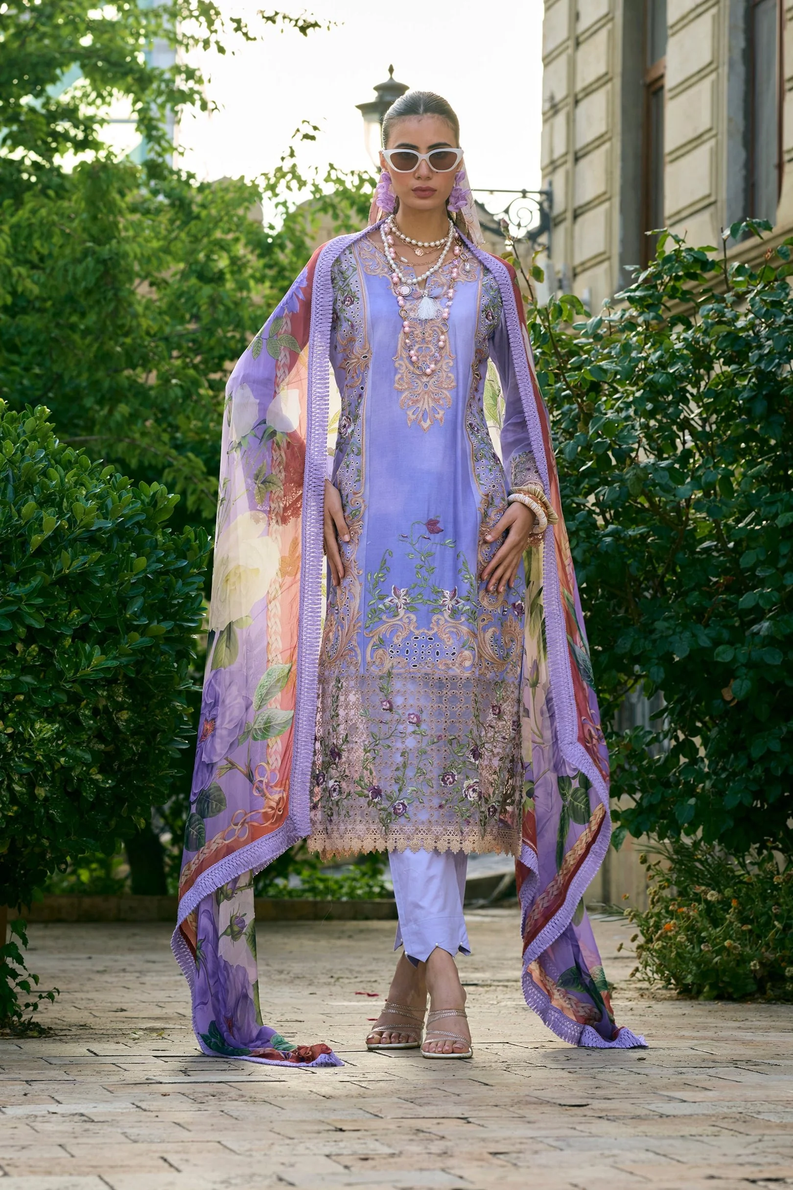 Rasheeda Heather Full Work Lawn Suit - Image 4