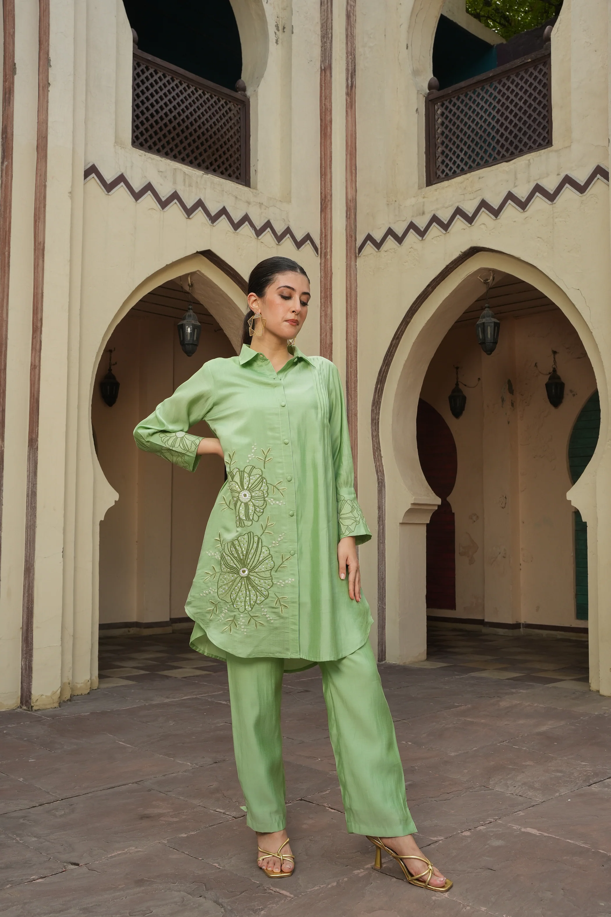 Holly Fern Embroidery Co-ord Set - Image 5
