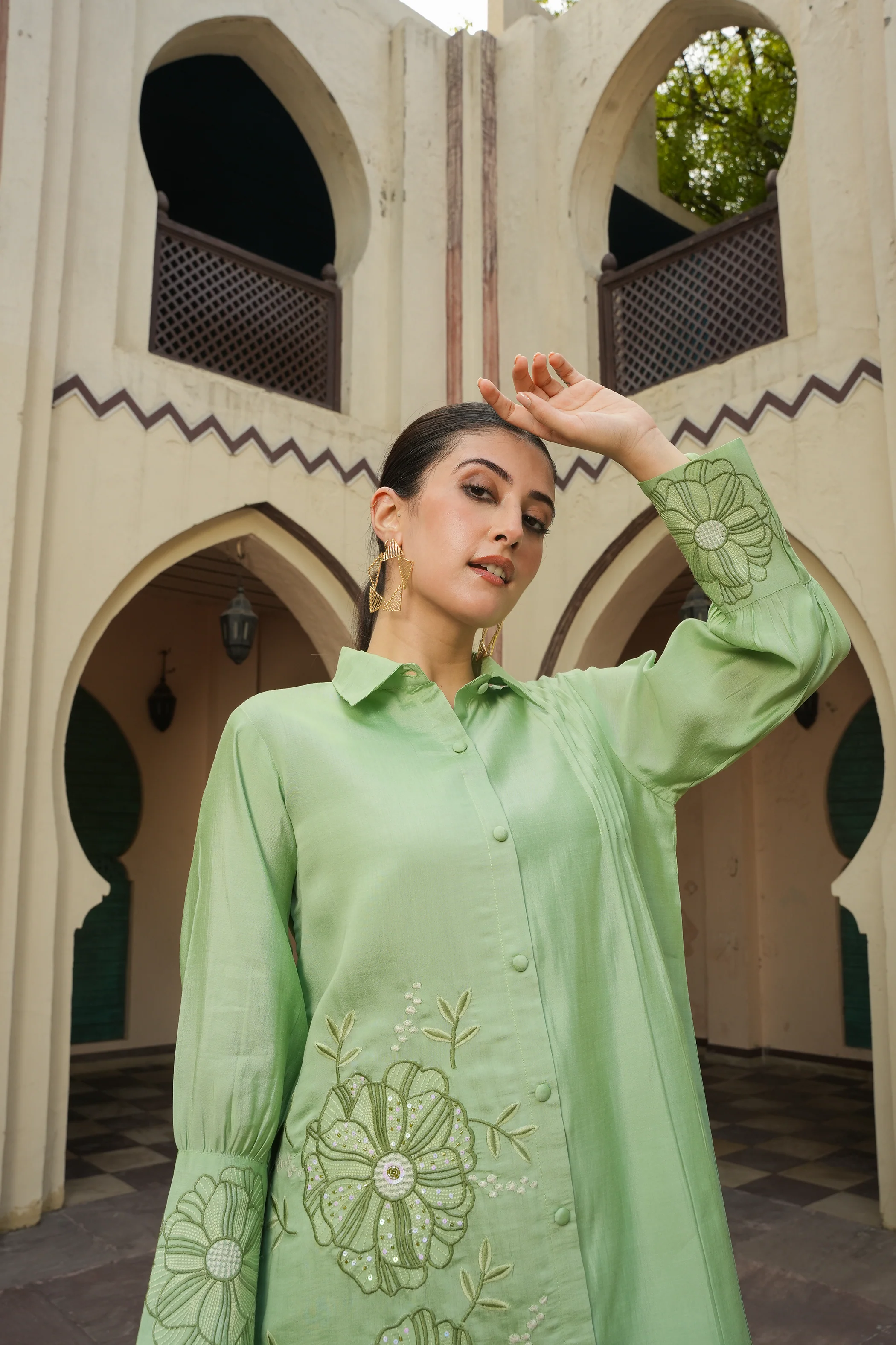 Holly Fern Embroidery Co-ord Set - Image 6